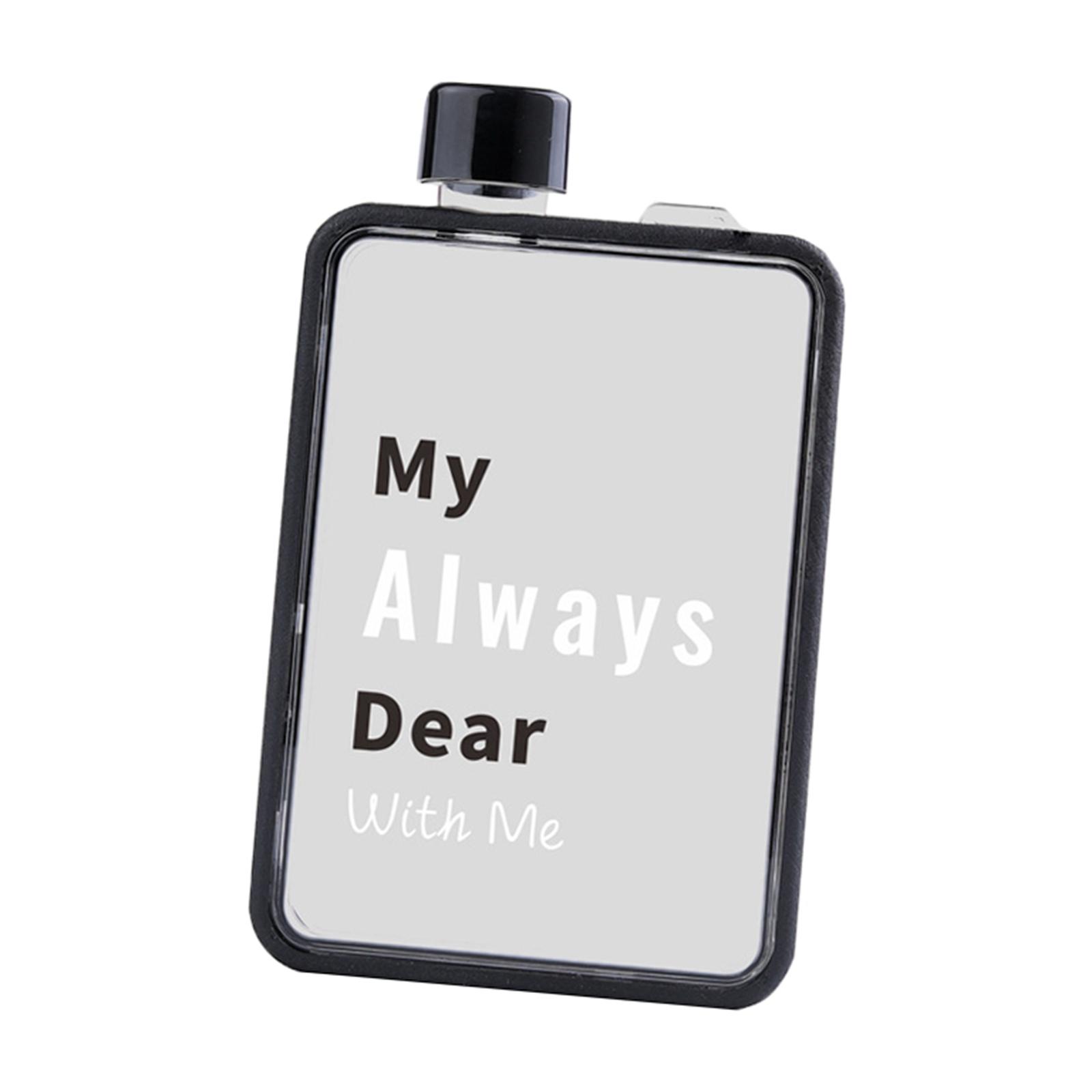 Sports Couple Drinking Water Bottle Durable Coffee Travel Mug Creative Sports Bottle Drinking Bottle for Running Bike , black 380M black