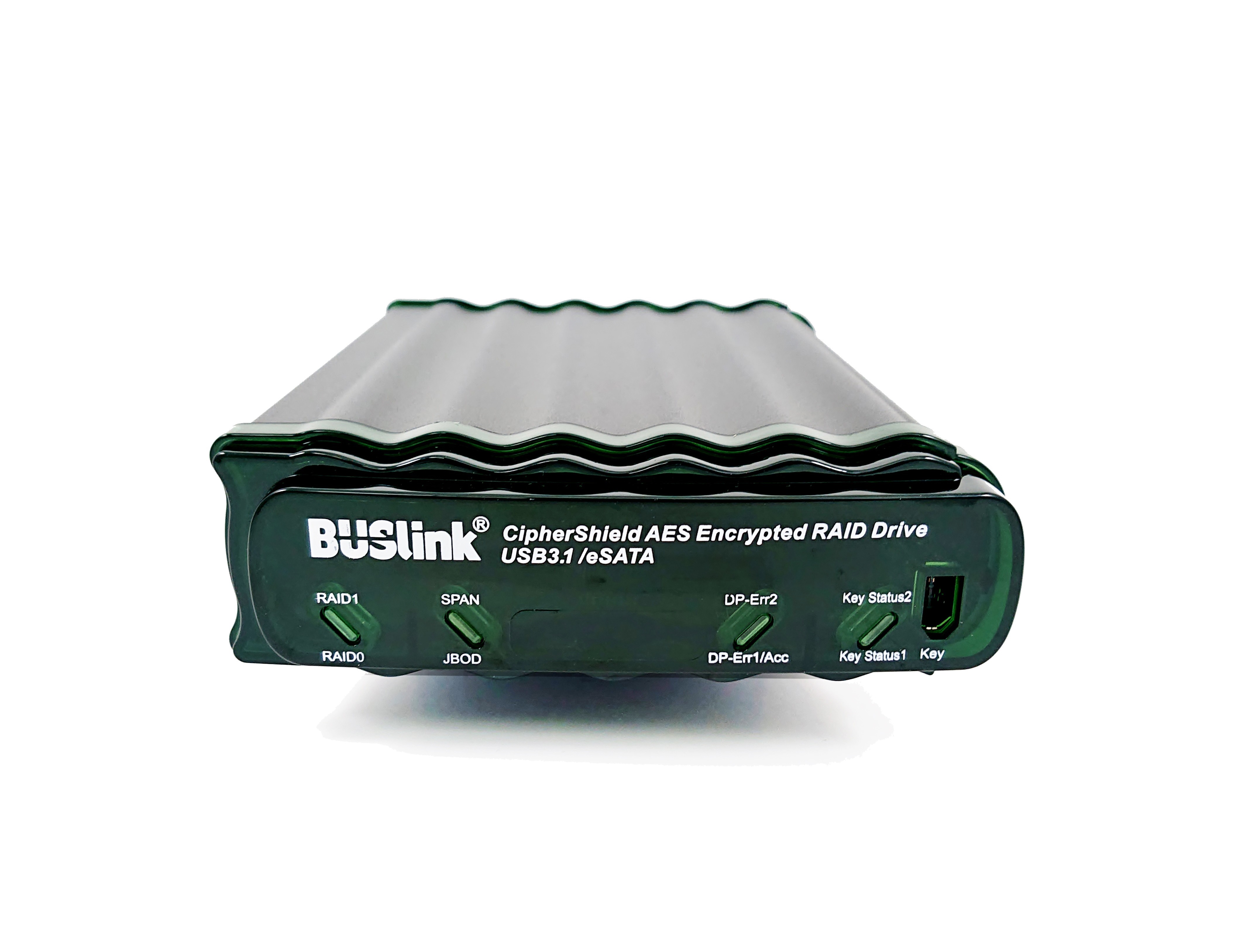 CipherShield FIPS 140-2 Level 2 HIPAA 256-bit AES USB 3.1 Gen 2/eSATA RAID 0 Hardware Encrypted External Desktop SSD Drive (1TB)