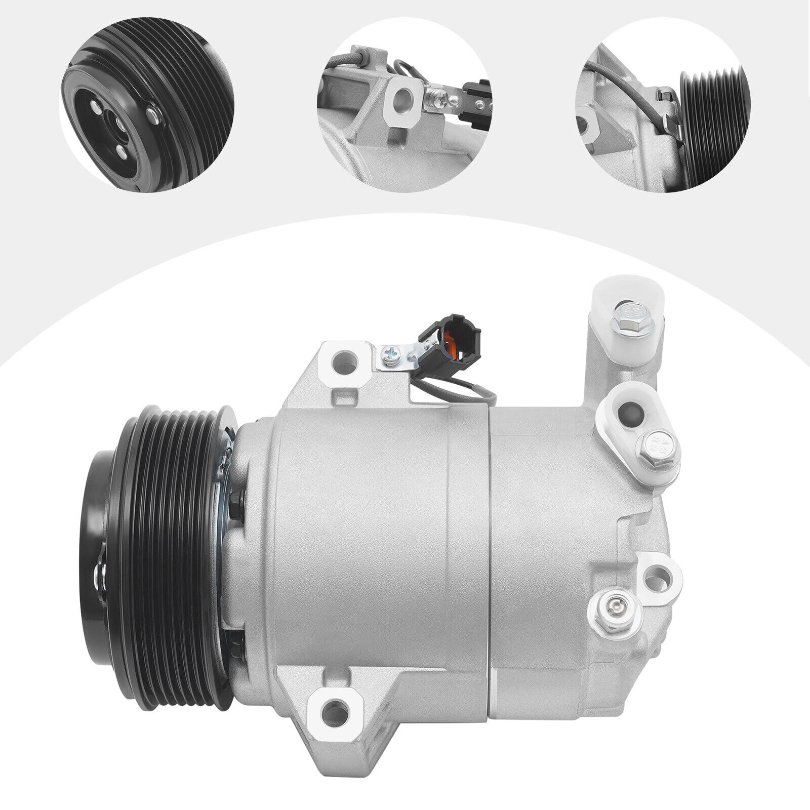 A/C AC Compressor for Nissan Pathfinder 2005-2012 for NV2500 2012-2020 4.0L New Silver