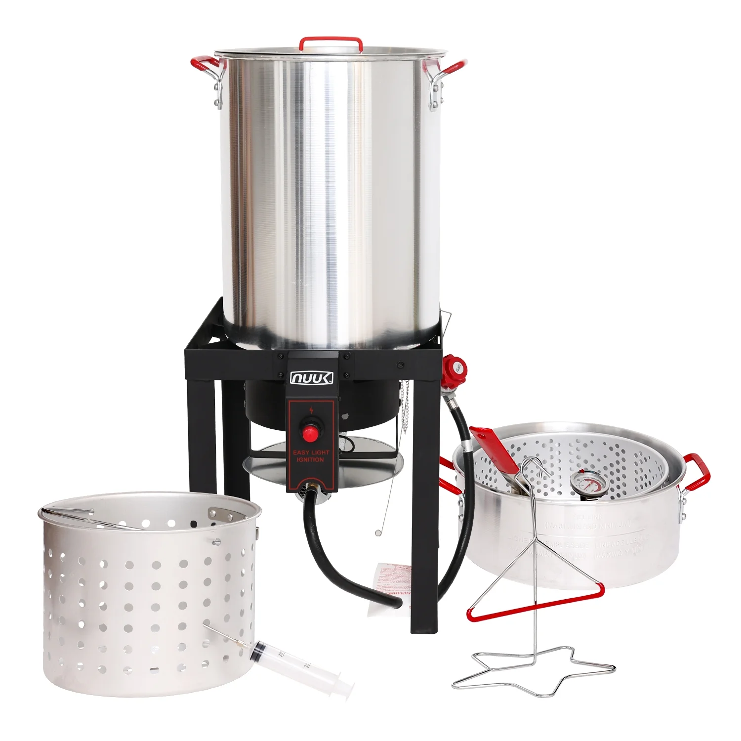 NUUK Propane 30QT Turkey Fryer & 10QT Fish Fryer Combo Kit