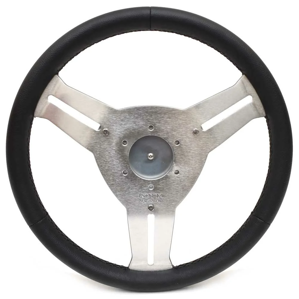Isotta Boat Steering Wheel 040-0821 | Vertice Black / Silver