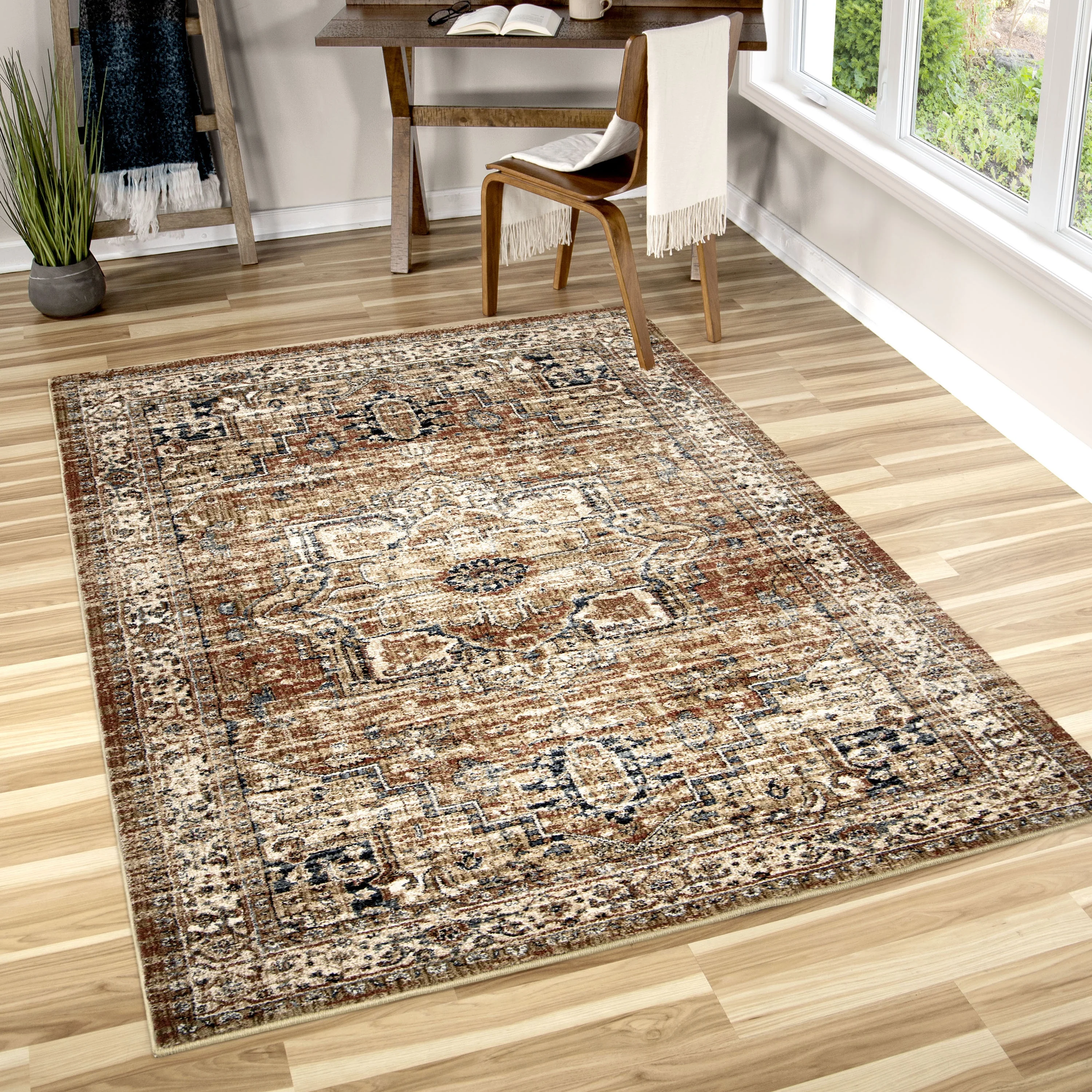 Orian Aria Heriz Medallion 8'10