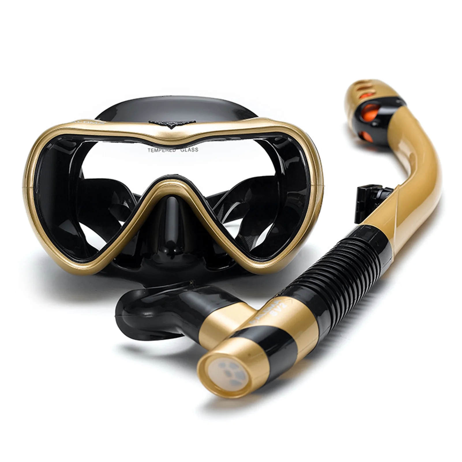 Leakproof Snorkel Set -fog Swimming Snorkeling Goggles Glasses with Dry Snorkel Tube for Snorkeling Swimming Diving