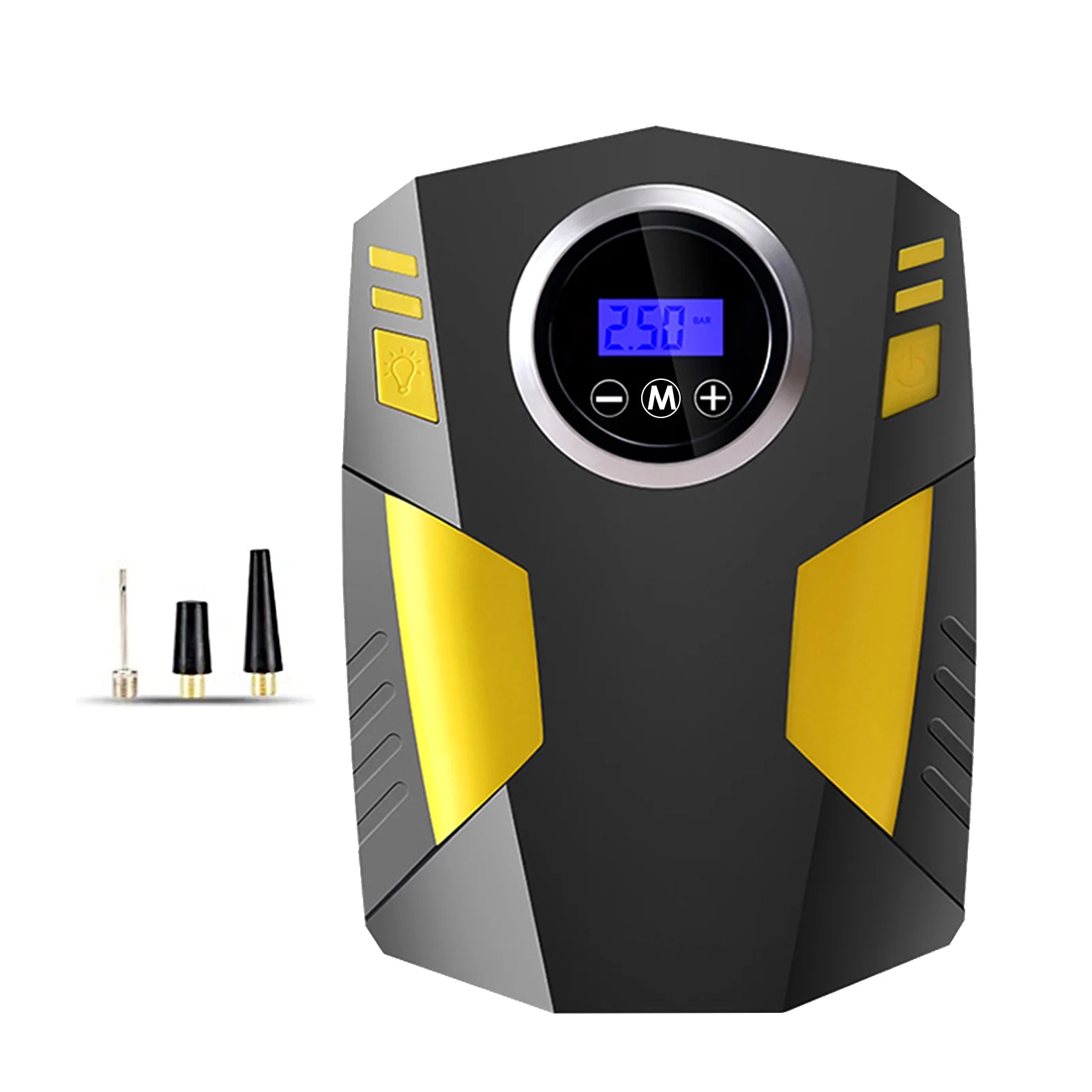 Geevorks Digital Air Compressor for Car Auto Pump Portable Tire Inflator with LED Light DC 12V