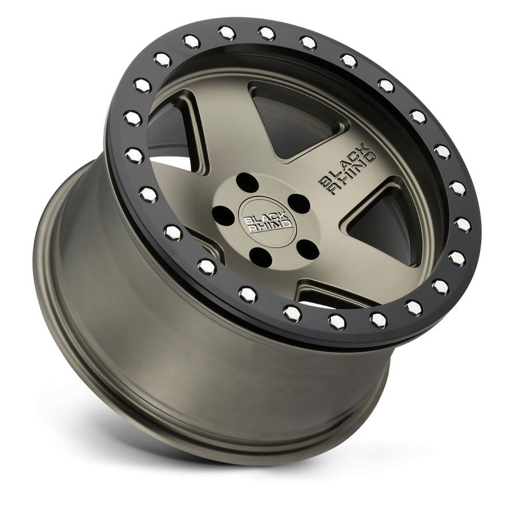 Black Rhino Crawler 17X9.5 5X127 -18Et 78.1Cb Matte Bronze W/ Black Ring Wheel