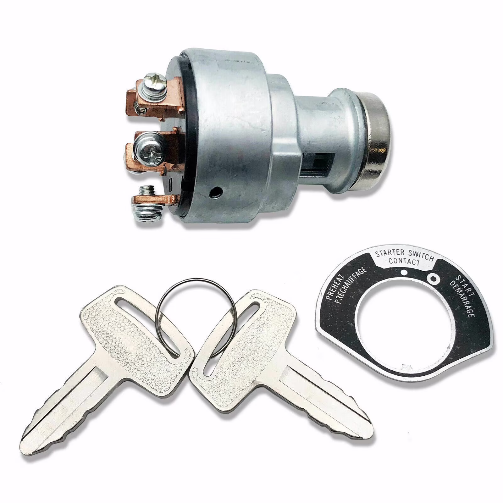 New Engine Ignition Key Starter Switch Assembly w/ 2 Keys for Kubota 66706-55120