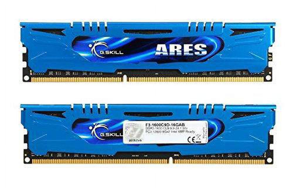 G.SKILL Ares Series 16GB (2 x 8GB) 240-Pin PC RAM DDR3 1600 (PC3 12800) Memory Model F3-1600C10D-16GAB
