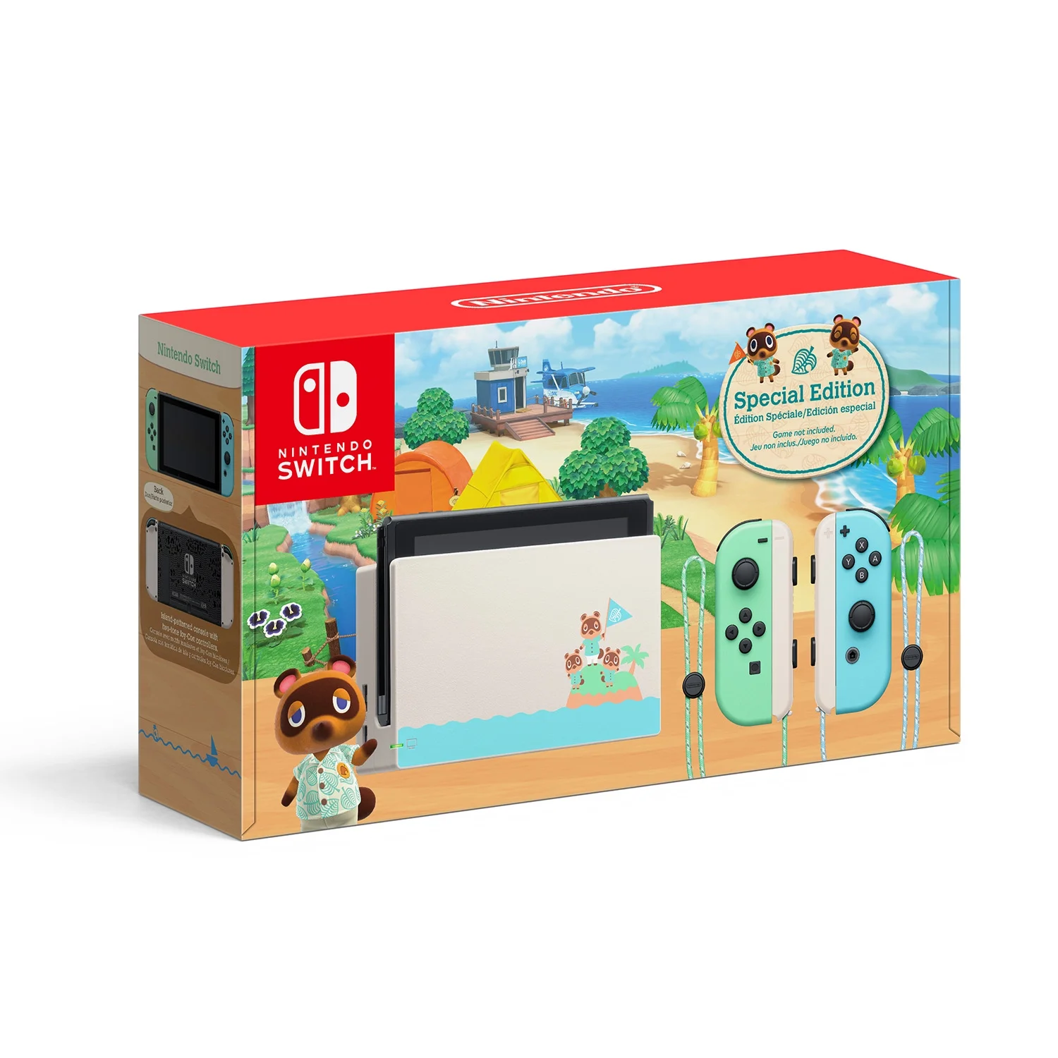 Nintendo Switch Animal Crossing: New Horizons Console + Mario Kart 8 Deluxe