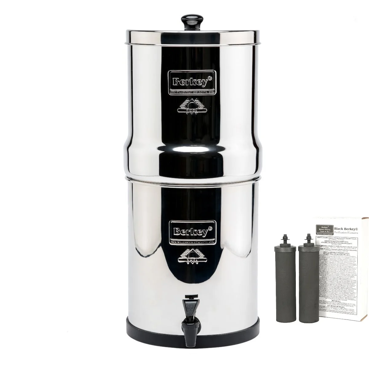 Royal Berkey Water Purification System with 2 Black & PF2 Fluoride Filters