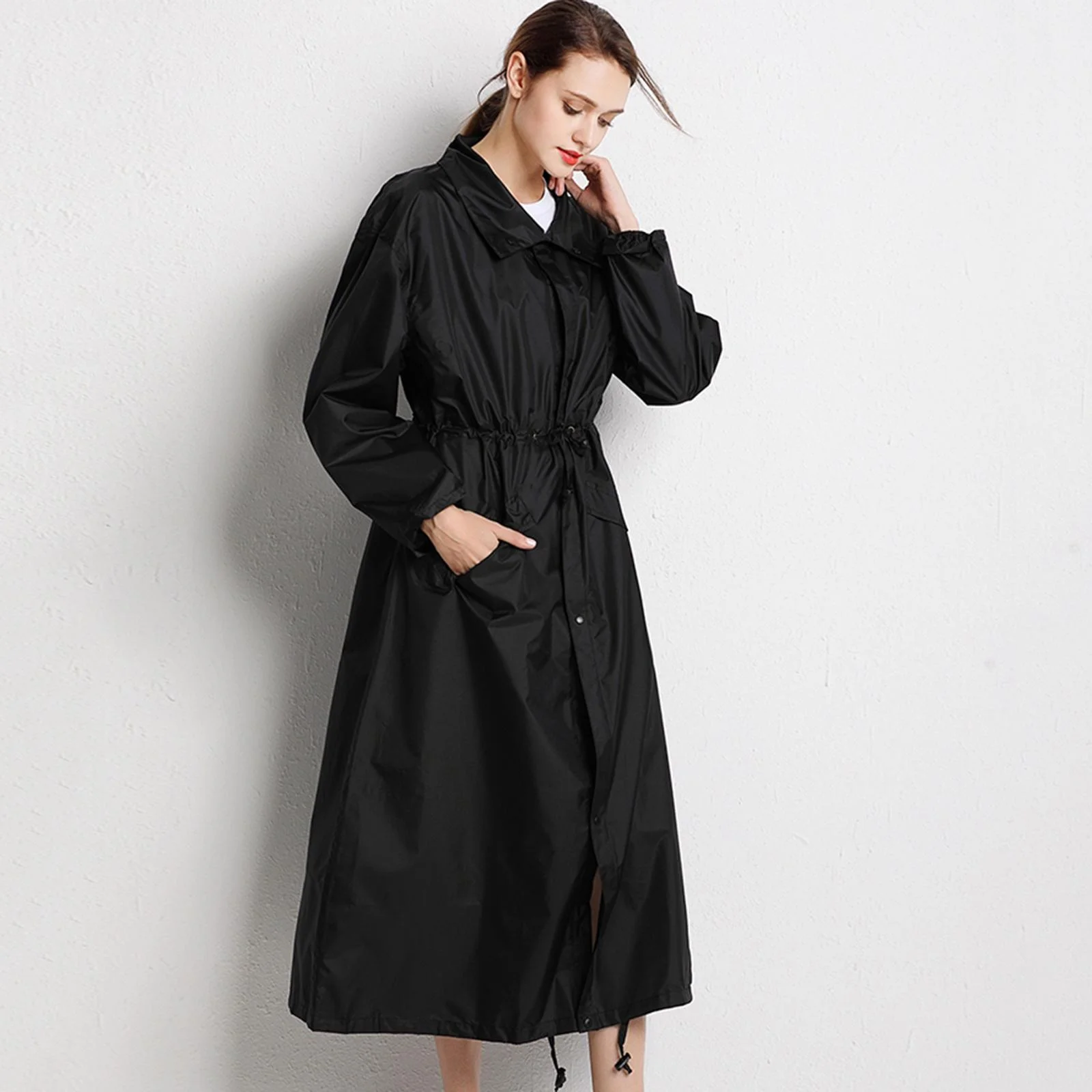 Women Rain Coat Waterproof Rain Coat, Lightweight Reusable Hiking Rain