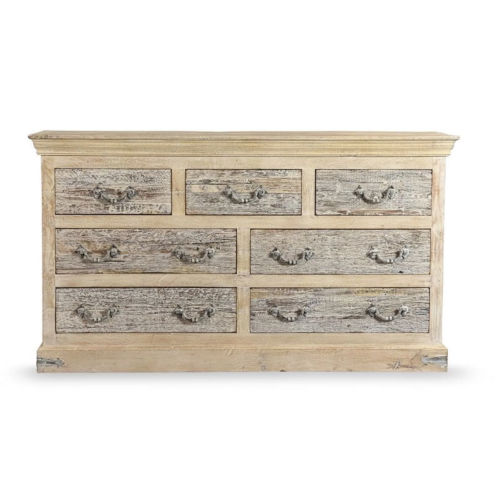 Taran Designs Baker 7-drawer Solid Wood Dresser in White