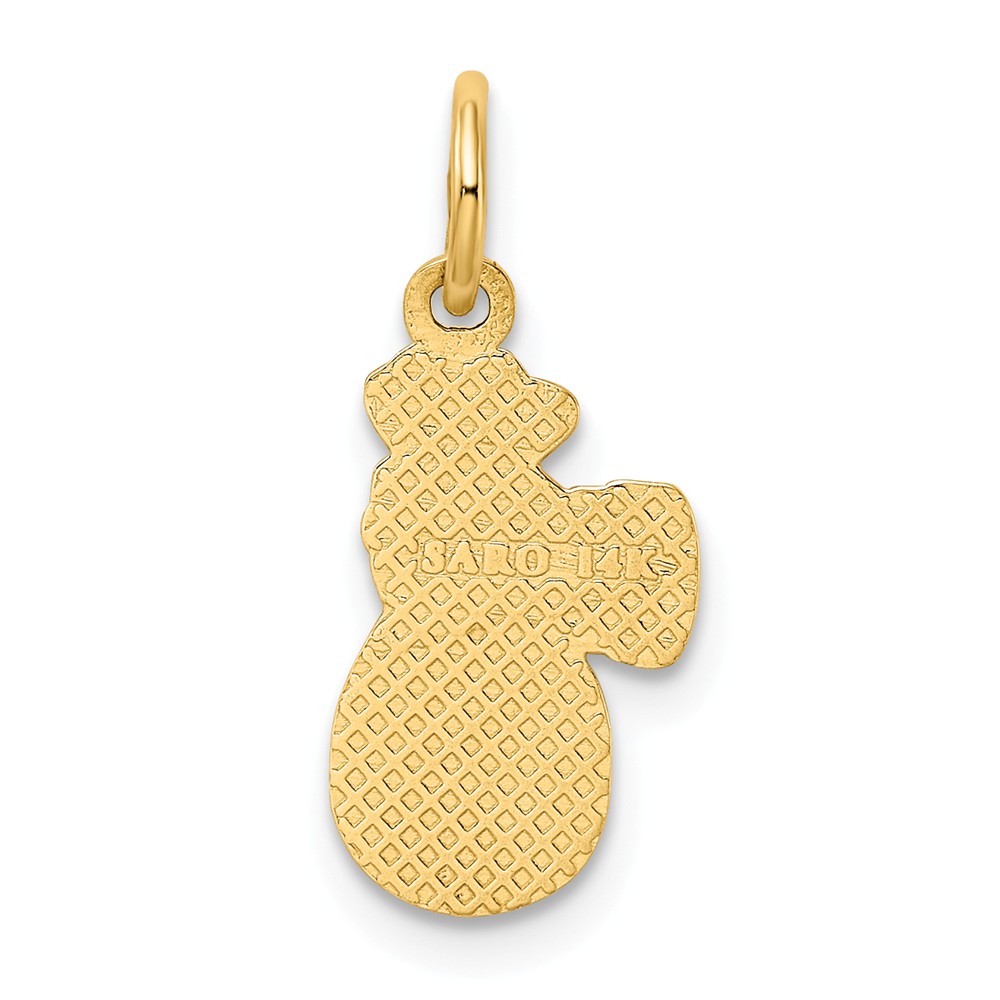 14k Yellow Gold Money Bag Charm Pendant