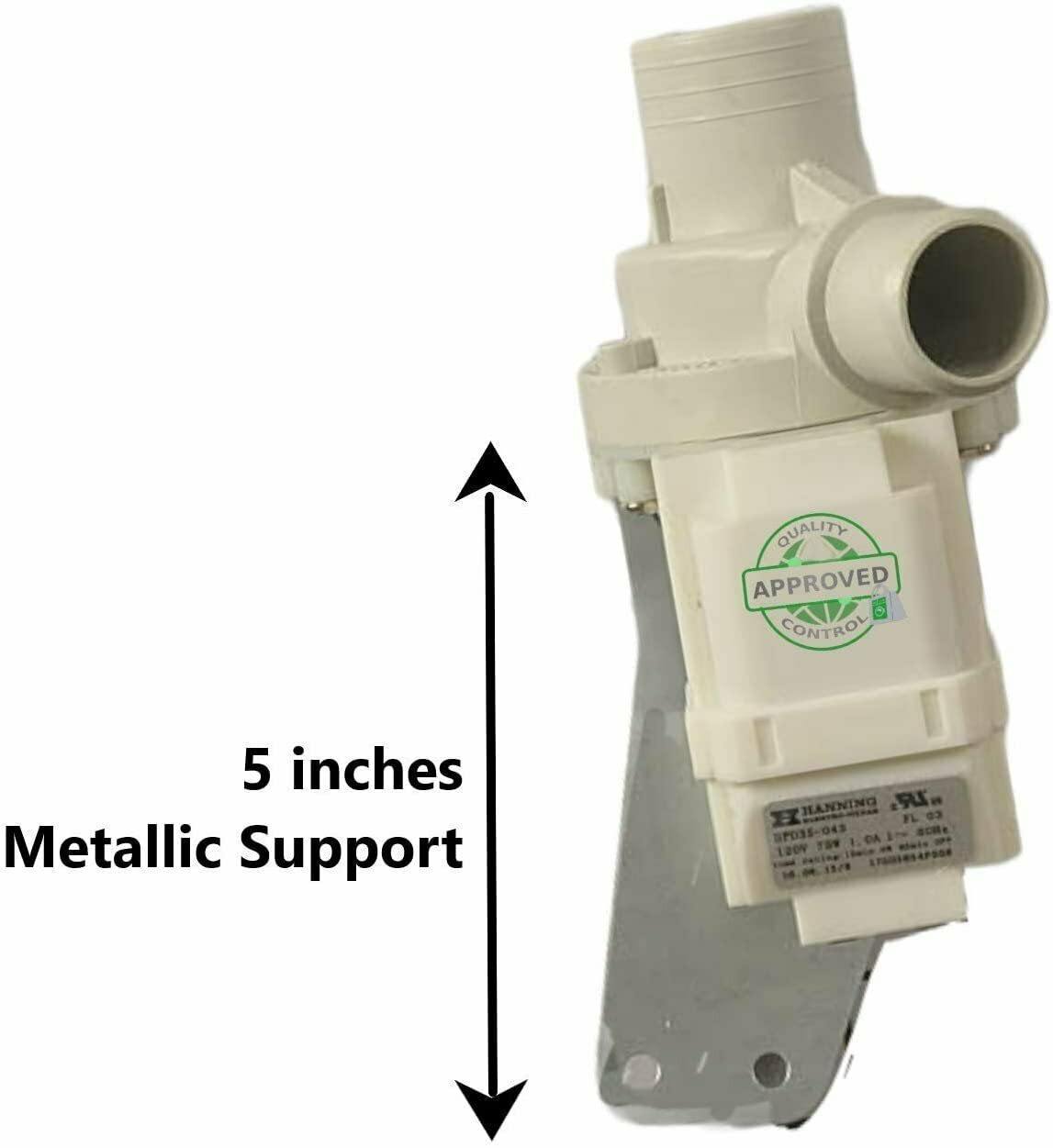 GLOB PRO SOLUTIONS WH23X10043 Washer Drain Water Pump Assembly 5