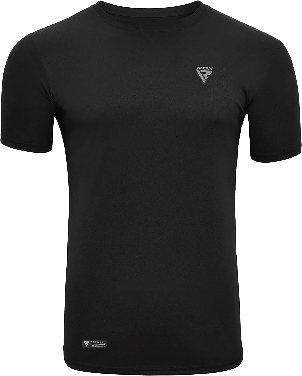 RDX T2 Black Short Sleeves Sweat-Wicking Gym T-Shirt