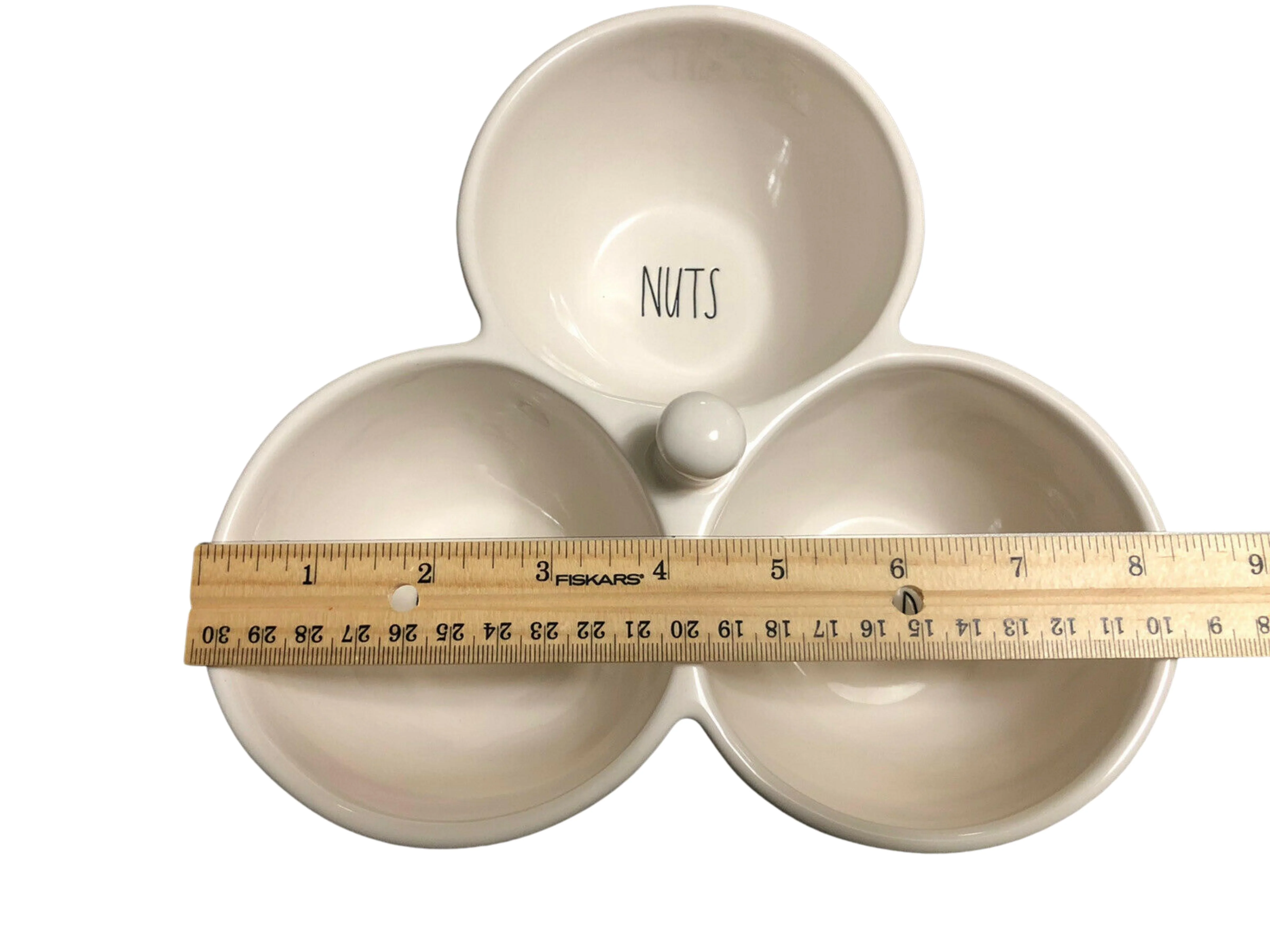 Rae Dunn NUTS OLIVES SPREAD Ceramic Bowl Ivory Ceramic Kitchen Party serving Appetizers Kitchen