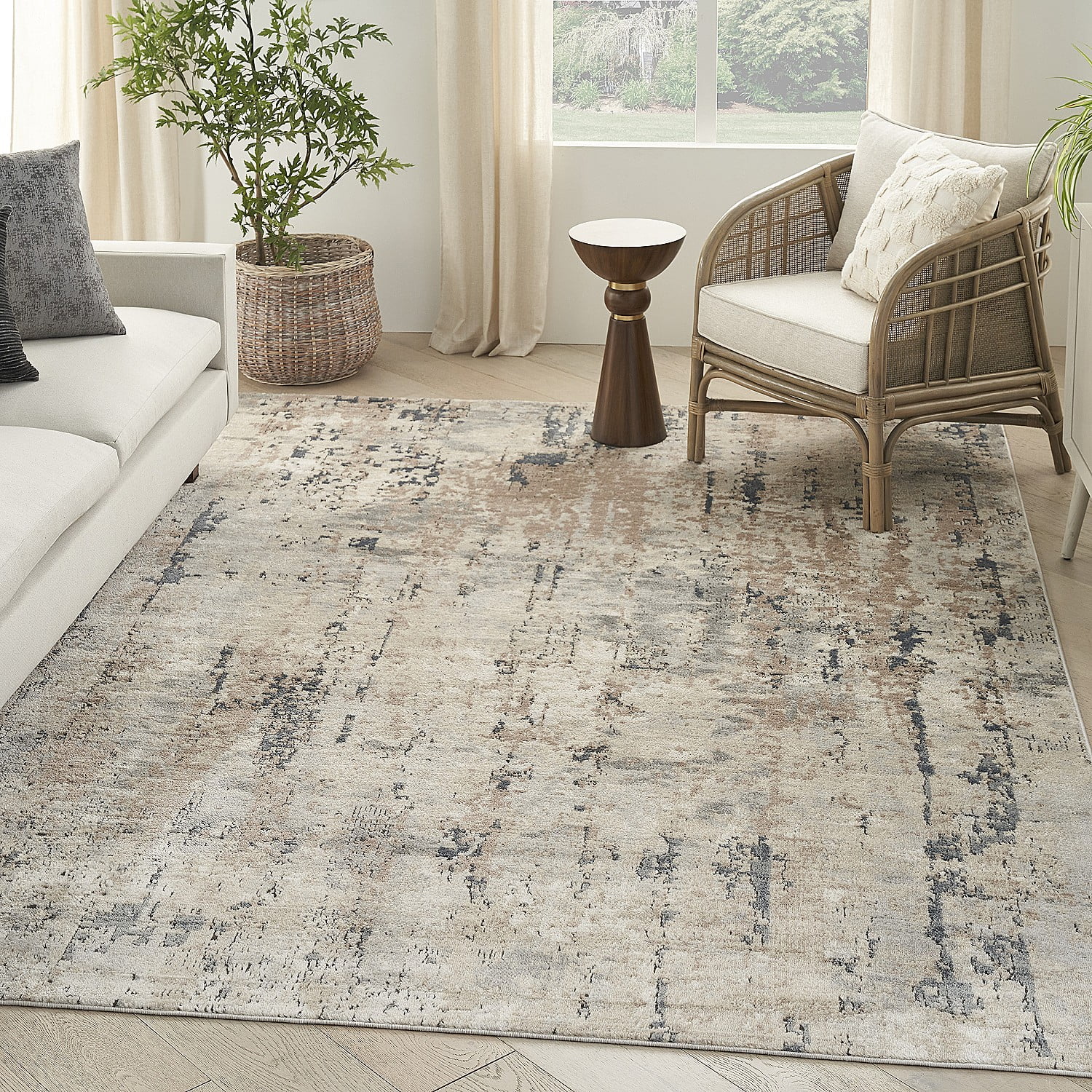 Nourison Concerto Abstract Beige/Grey 7'10