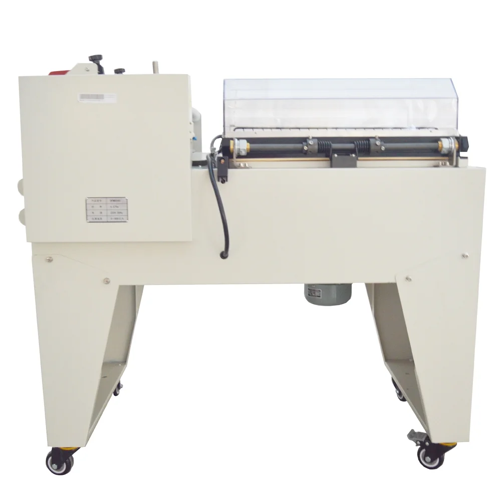 INTSUPERMAI Automatic 2 in1 Heat Shrink Packaging Machine Thermal Shrink Sealing and Cutting Machine PVC POF Film Wrapping Machine FM5540