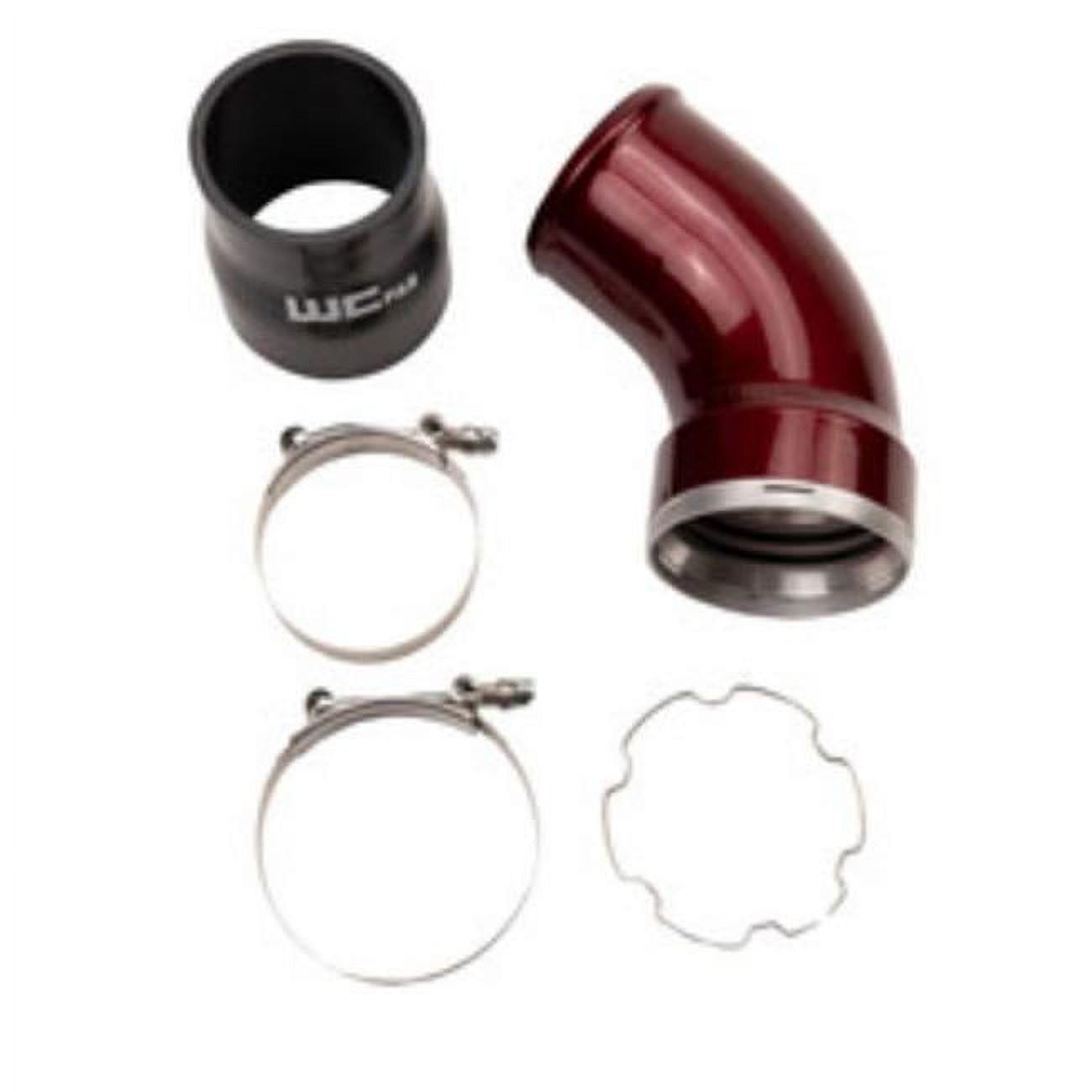 Wehrli  Passenger Side Intercooler Outlet Elbow Kit for 2006-10 GM LBZ-LMM Duramax - Gloss Black