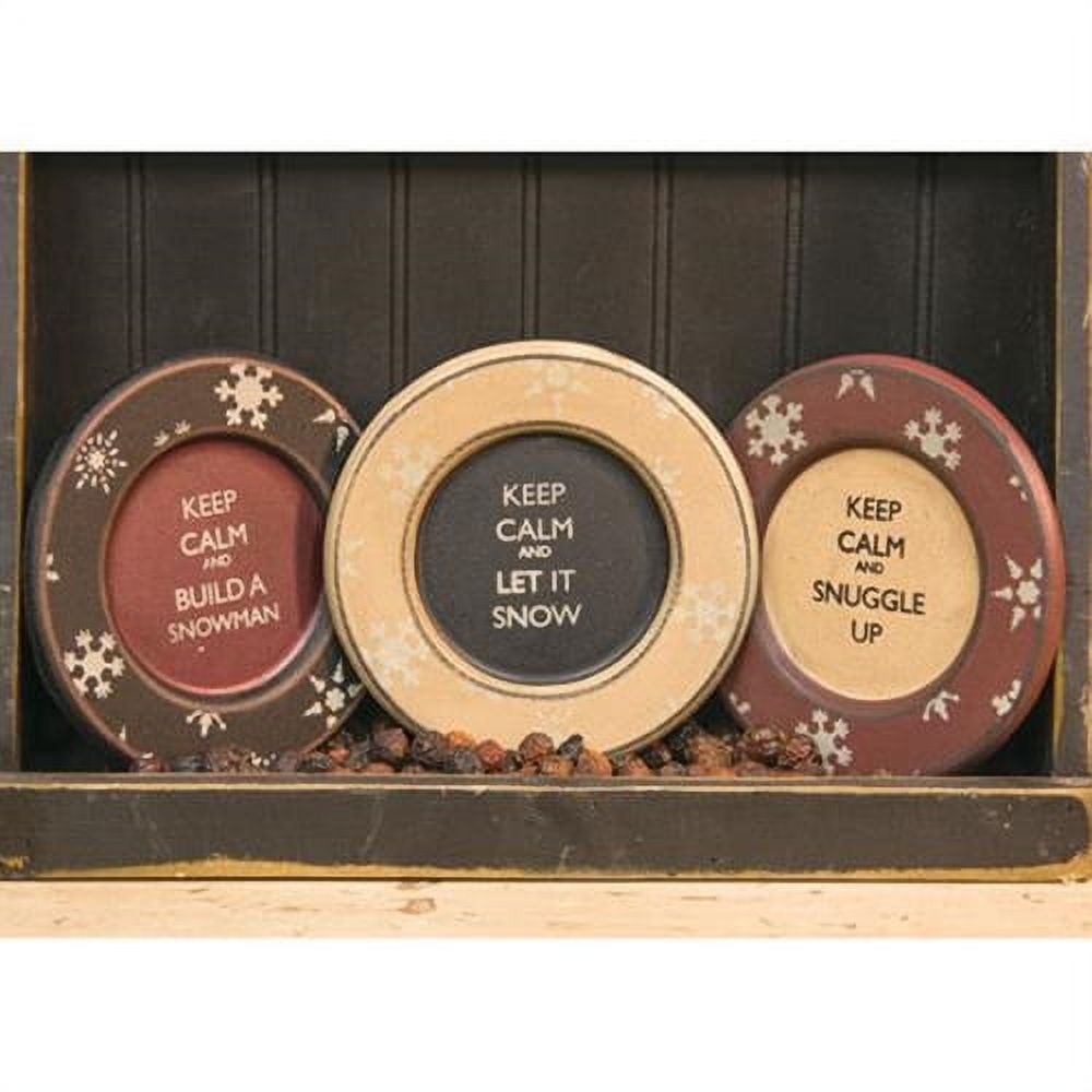 *(*Keep Calm Winter Plates - 6