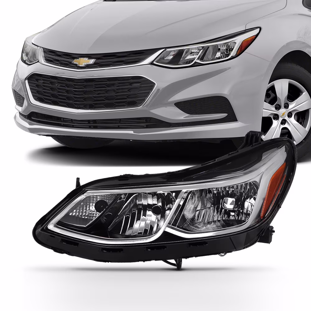 AKKON - For 2016 2017 2018 2019 Chevy Cruze Halogen Model Headlight Driver Left Side Replacement