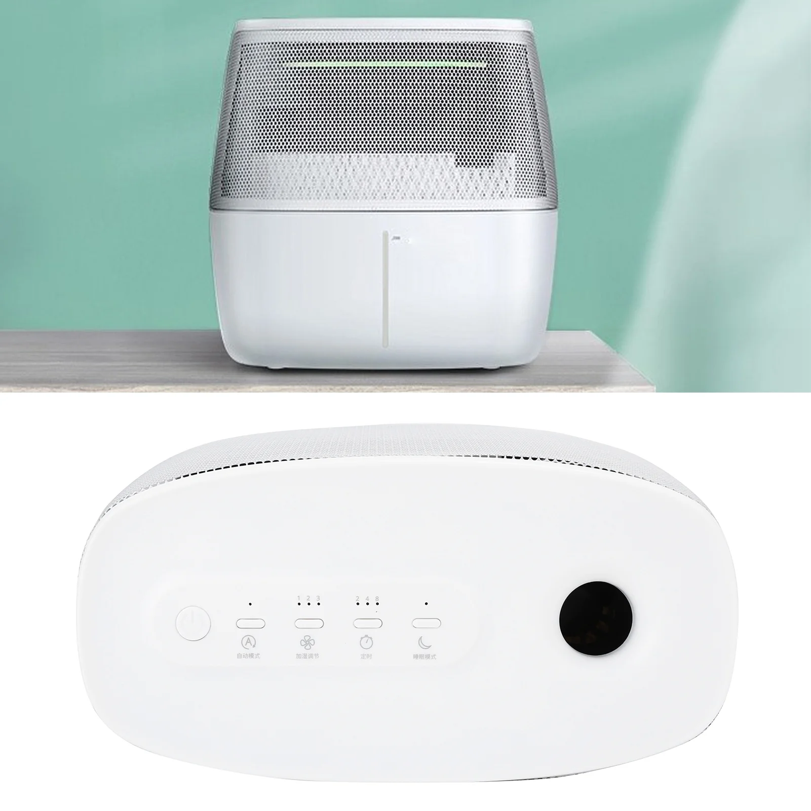 3L Silver Ion Non-Fog Evaporative Humidifier with 3 Gear Adjustment - Efficient and Versatile US 100-240V Humidifying Machine