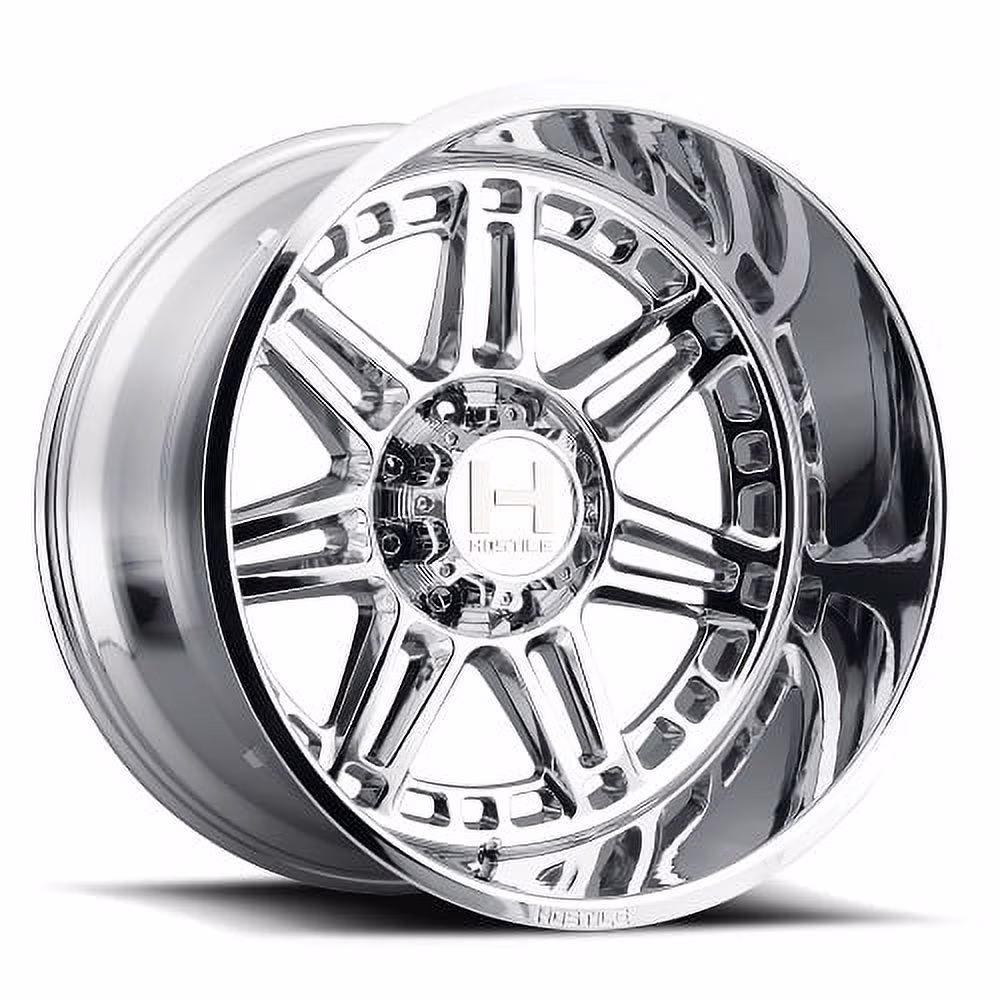 20x12 Hostile 124 Lunatic Armor Plated (Chrome) Wheel 8x6.5 (-44mm)