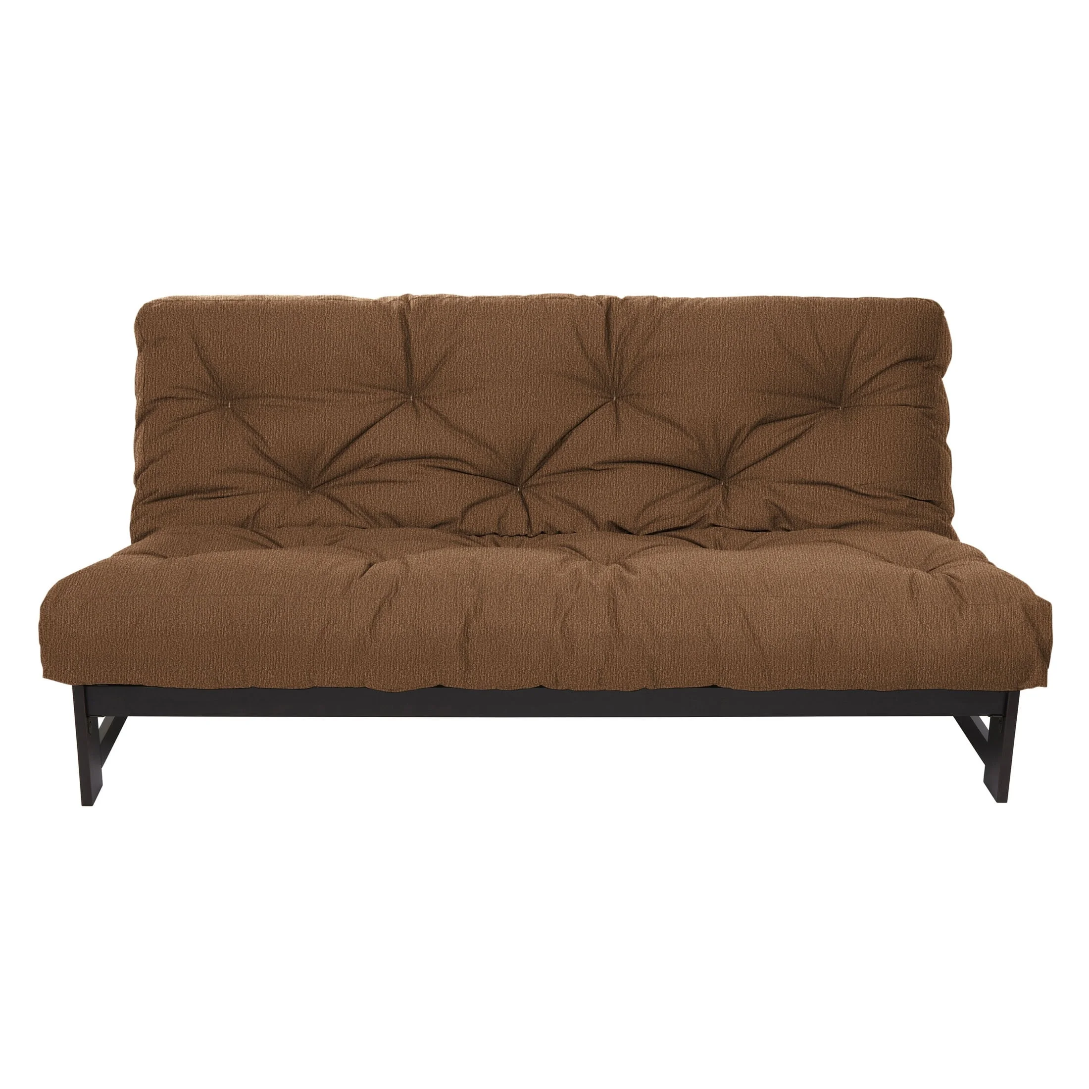 Humble and Haute Humble + Haute Full Textured 10-inch Futon Mattress (Mattress Only) Pecan Transitional, Mid-Century Modern Mattress, Futon Chair