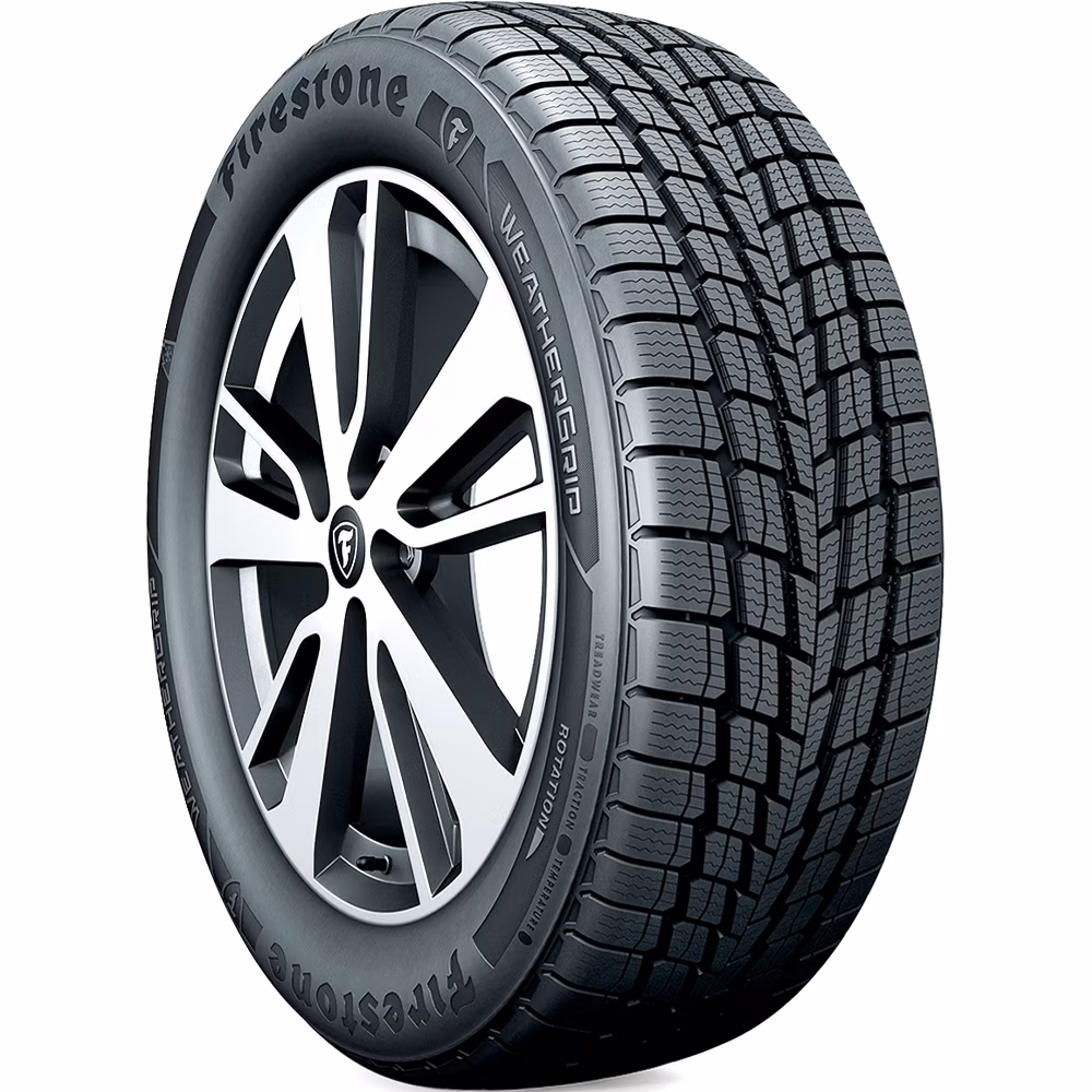 Set of 4 (FOUR) Firestone WeatherGrip 215/60R16 95V All Weather Tires Fits: 2011-15 Chevrolet Cruze LT, 2012 Nissan Altima SL