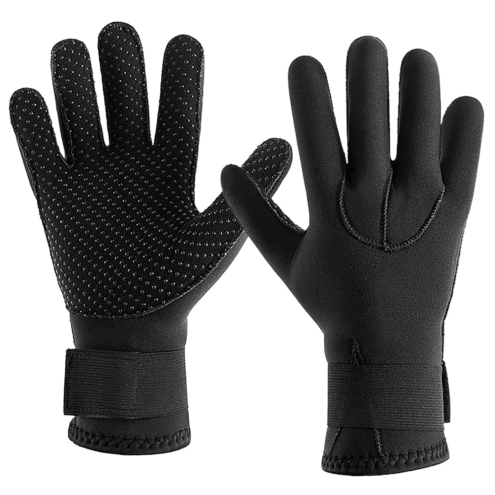 Tomfoto 3MM Neoprene Wetsuit Gloves Warm  Diving Gloves Winter Surfing Gloves Thermal  Slip Gloves for Spearfishing Swimming Rafting Kayaking Paddling