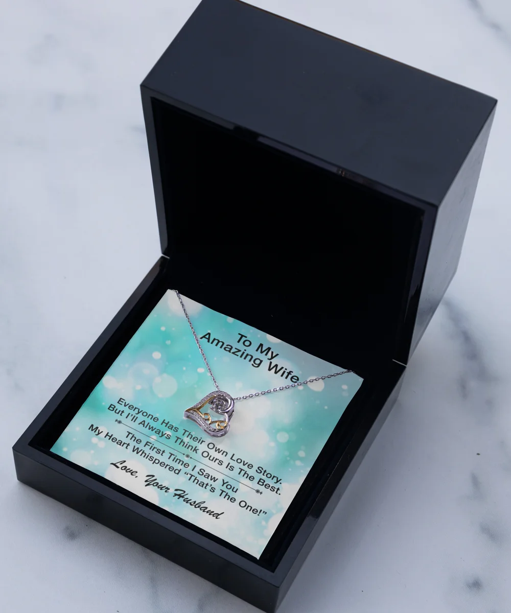 Wife necklace gift, Wife  Gift, Christmas Gift, To my amazin wife Love Dancing Necklace Gift