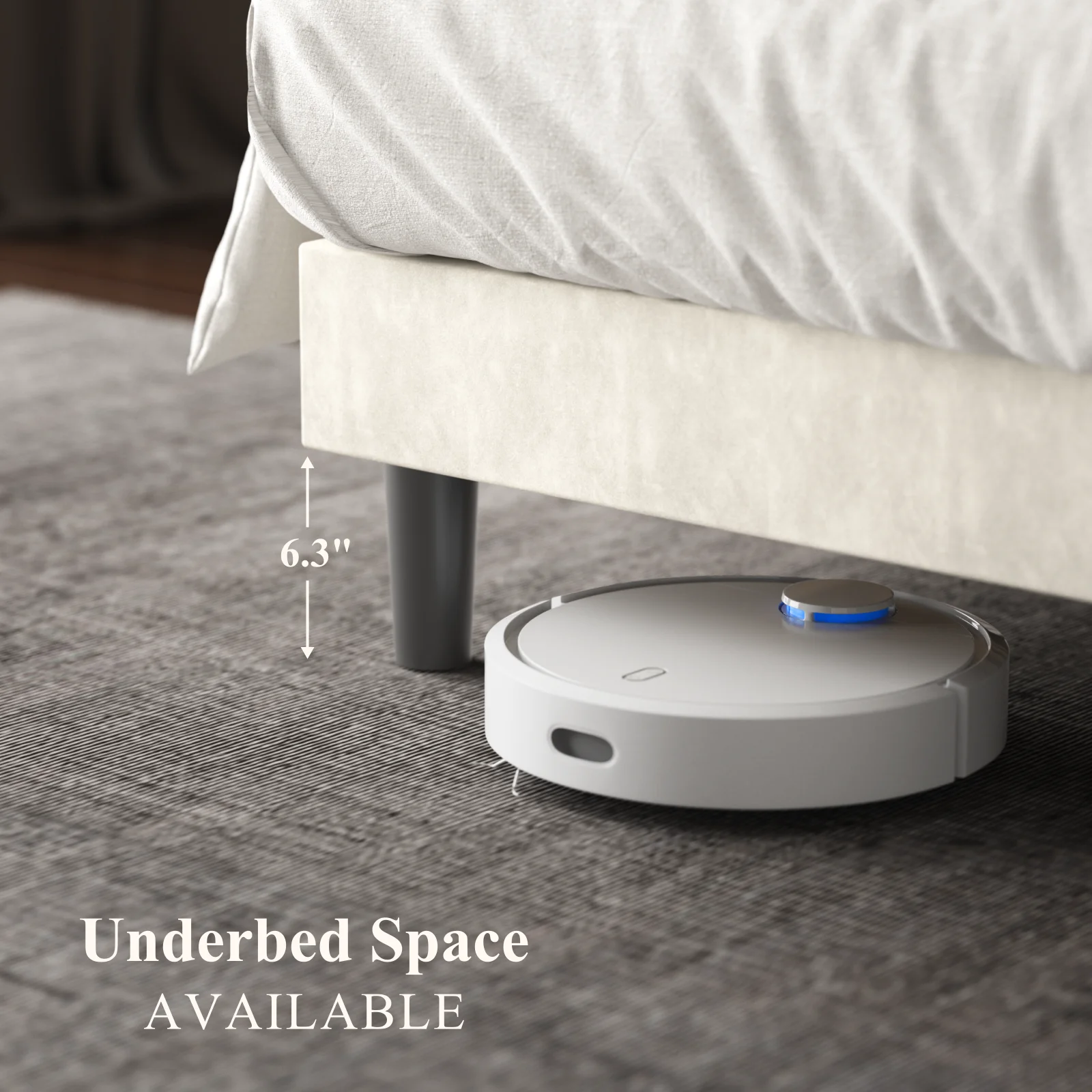 Lixada Bed Frame Elegant Beige Velvet with Gold Stainless Steel Decorations Adjustable Headboard Firm Structure Suitable for 10-14 inch Mattresses Modern Design for Home