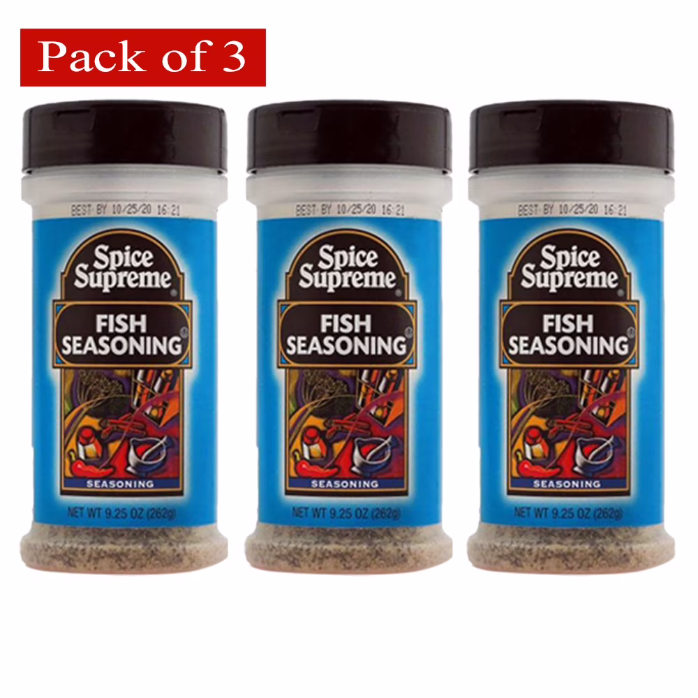 Spice Supreme Fish Seasoning 9.25 Oz - Pack of 3