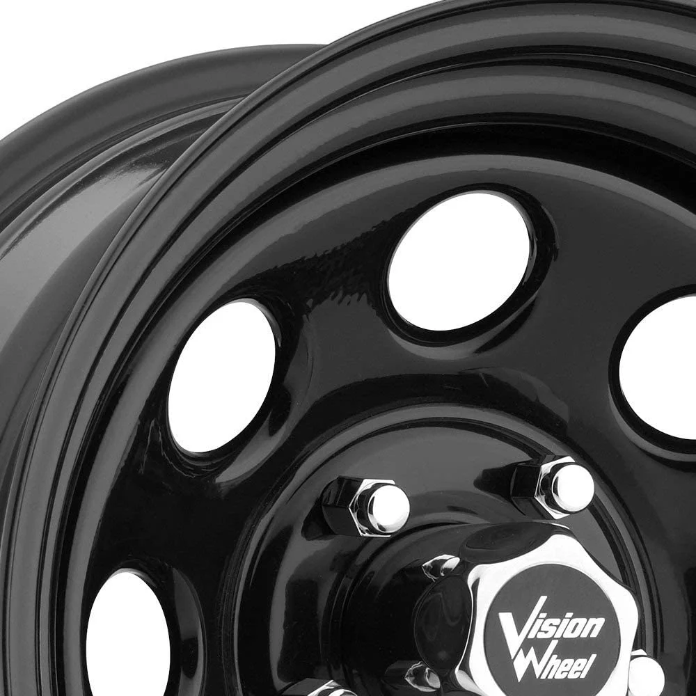 15x10 Vision 85H Soft 8 Gloss Black 5x114.3 5x4.5 ET-39 Wheel Rim