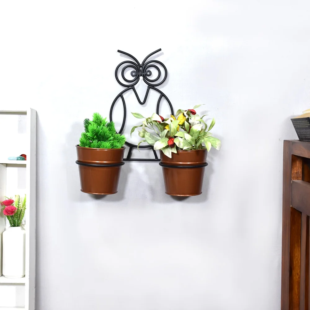 Handmade 100% Iron Round Modern Copper Coated Color 13.2 x 11.4 x 4.6 Inches Planters Pot 1008