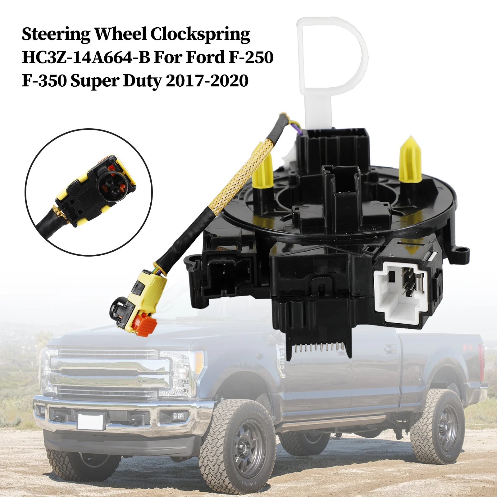 Steering Wheel Clockspring HC3Z-14A664-B For Ford F-250 F-350 Super Duty 17-2020