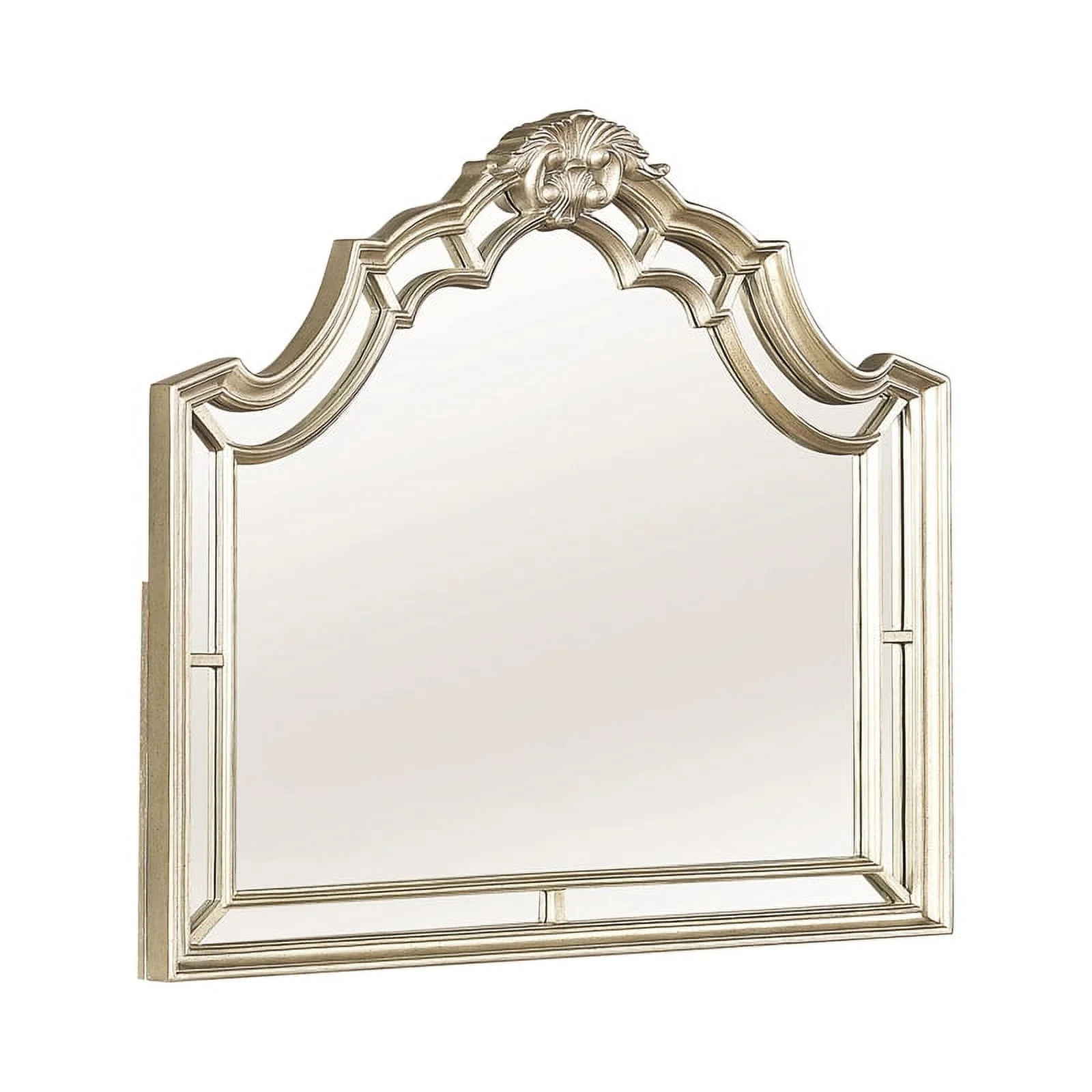 Heidi 4-piece Eastern King Tufted Upholstered Bedroom Set Metallic Platinum