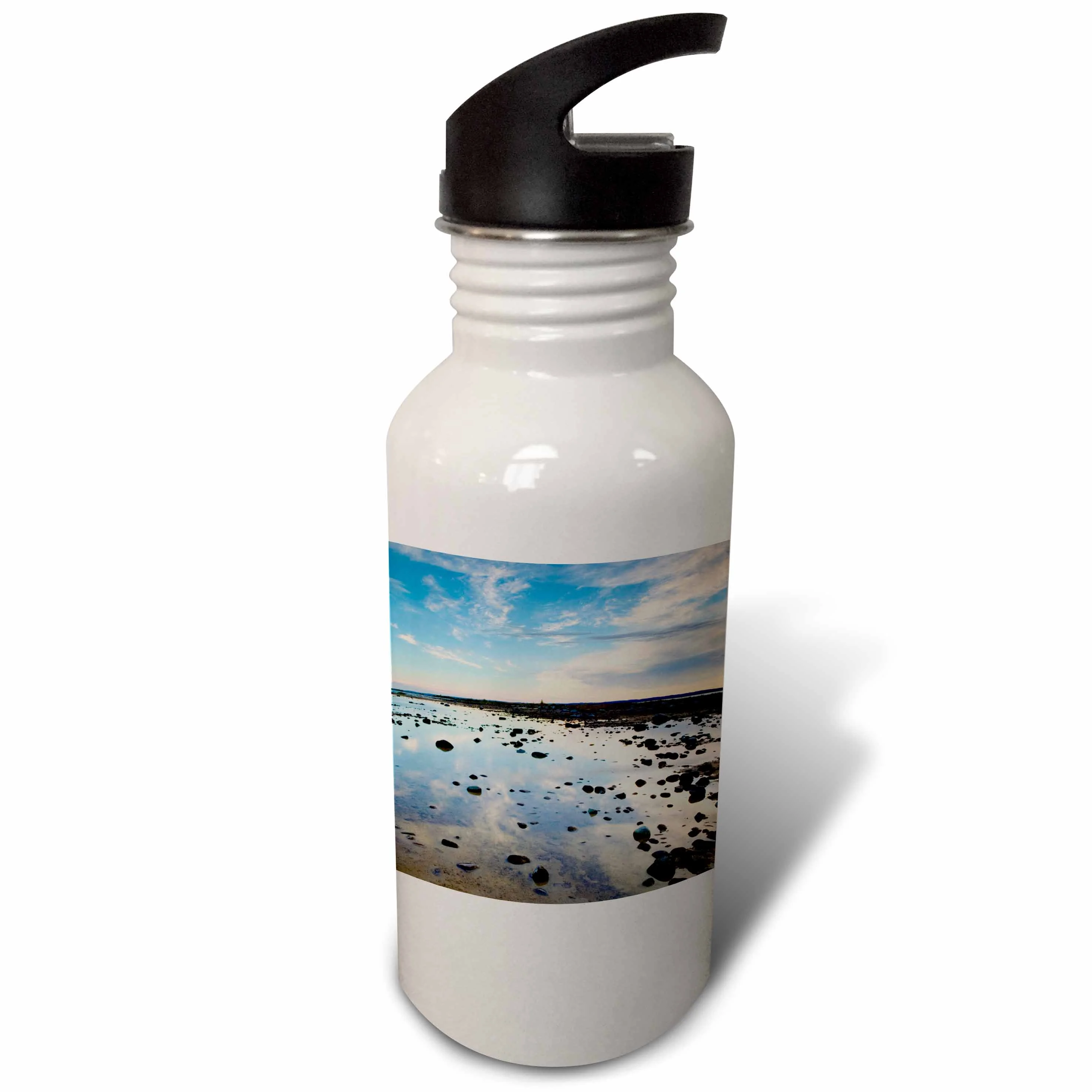 Michigan, Lake Michigan, Old Mission Point - US23 WBI0327 - Walter Bibikow 21 oz Sports Water Bottle wb-91260-1