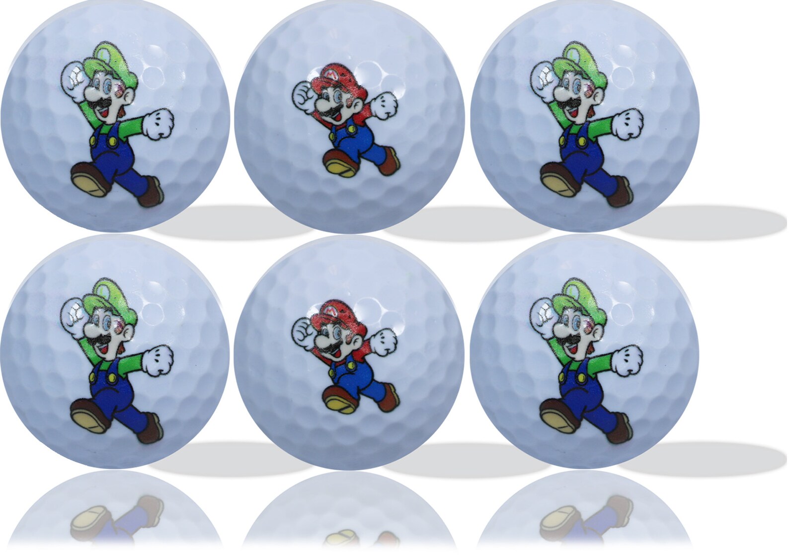 Mario and Luigi Golf Balls 12 Pack