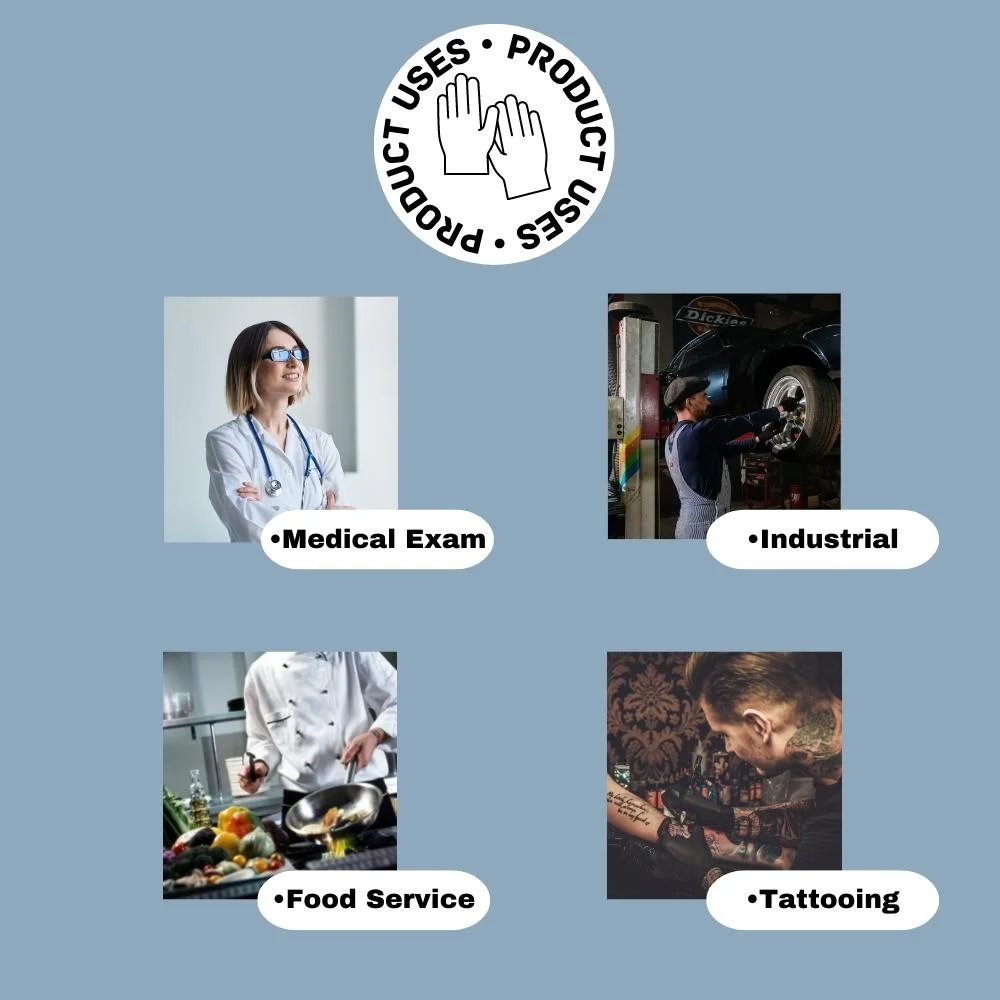 1000 Count Industrial Disposable Powder Free Latex Gloves, White, 4.5 Mil, Large