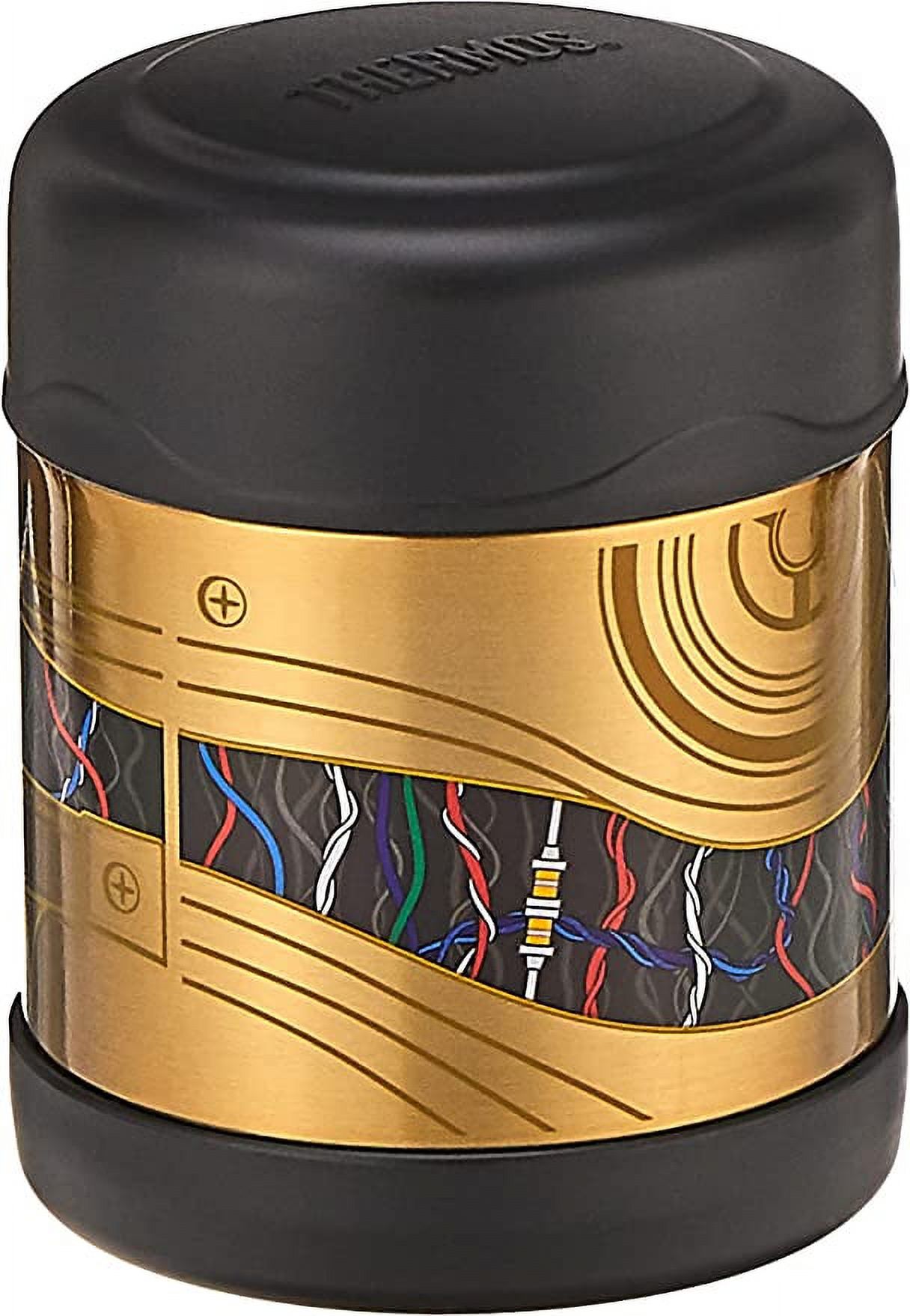 THERMOS FUNTAINER 10 Ounce Stainless Steel Vacuum Insulated Kids Food Jar, C-3Po