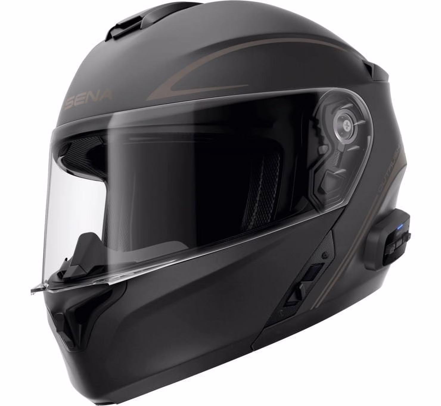 SENA Outrush R Modular Motorcycle Helmet Black XL