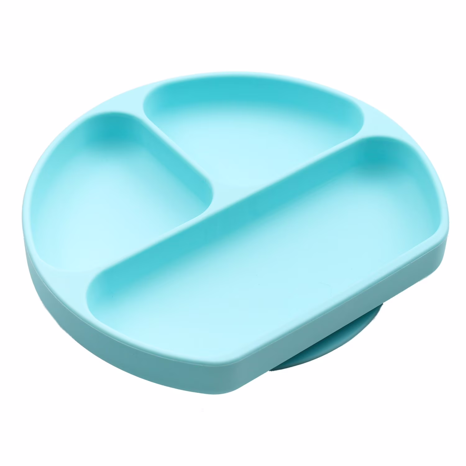 Bumkins Baby Silicone Grip Dish: Blue