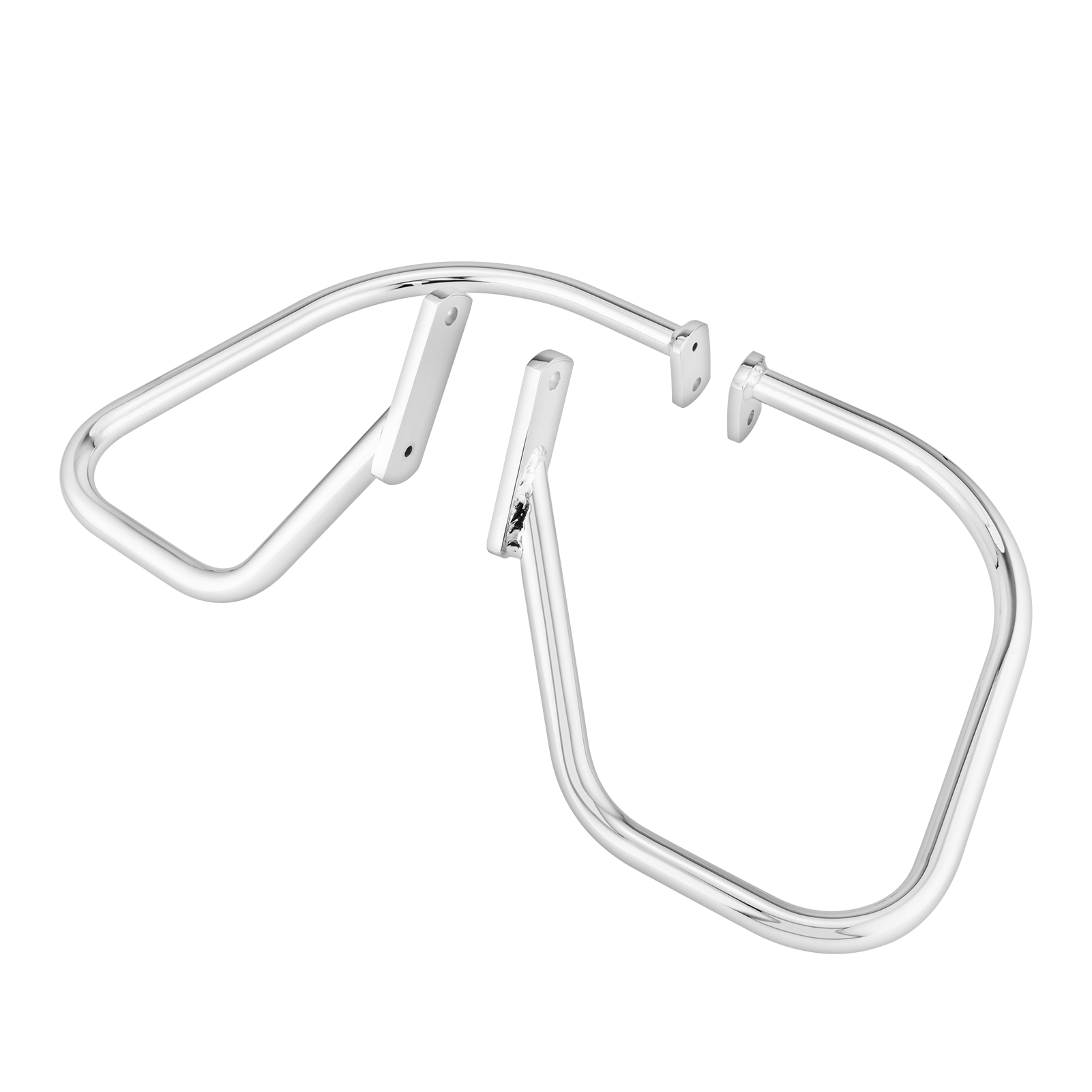 WEISEN - Chrome Rear Highway Saddlebag Guard Crash Bar Fit Harley Softail Deluxe 05-17