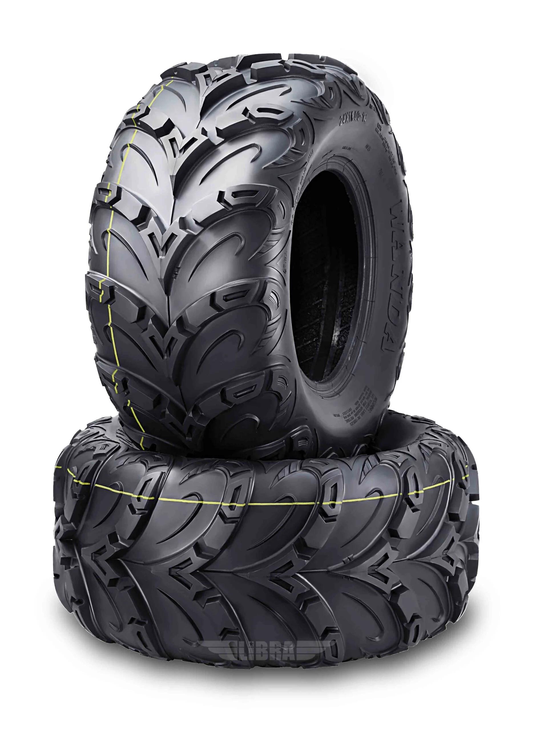 WANDA Premium 8 Ply ATV / UTV Tires 24x11-10 24x11x10 Mud Sling, Set 2