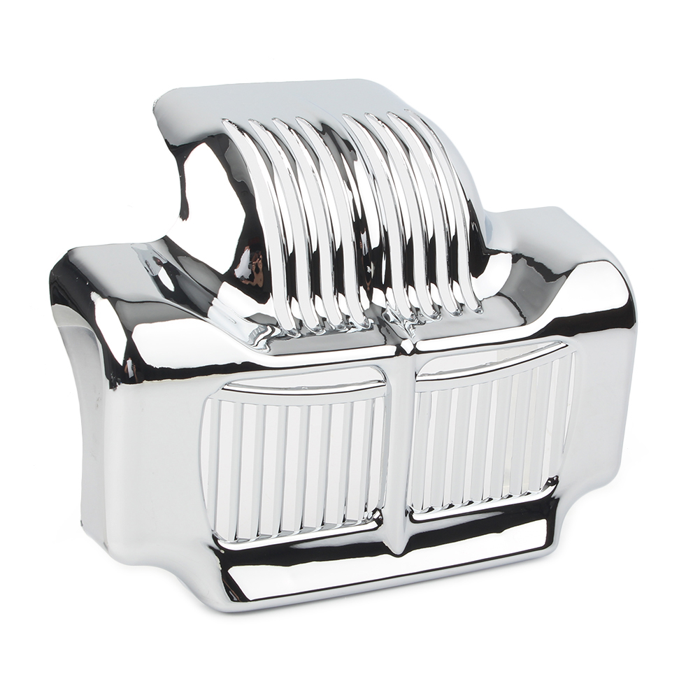 ZSWAL Motorbike Plated Stock Oil Cooler Cover Guard Accessaries for Harley Touring Electra Road Street Glide 2011-2016, Chrome
