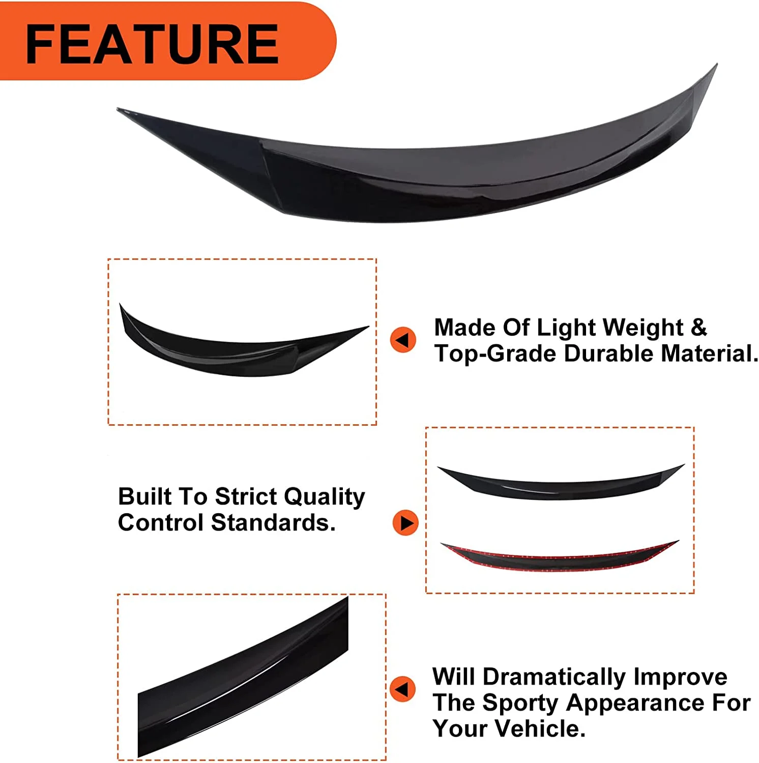 Kojem Front Hood Bonnet Bumper Upper Trim Lip Molding Trim Bar fits 2016 2017 2018 2019 2020 2021 Honda Civic