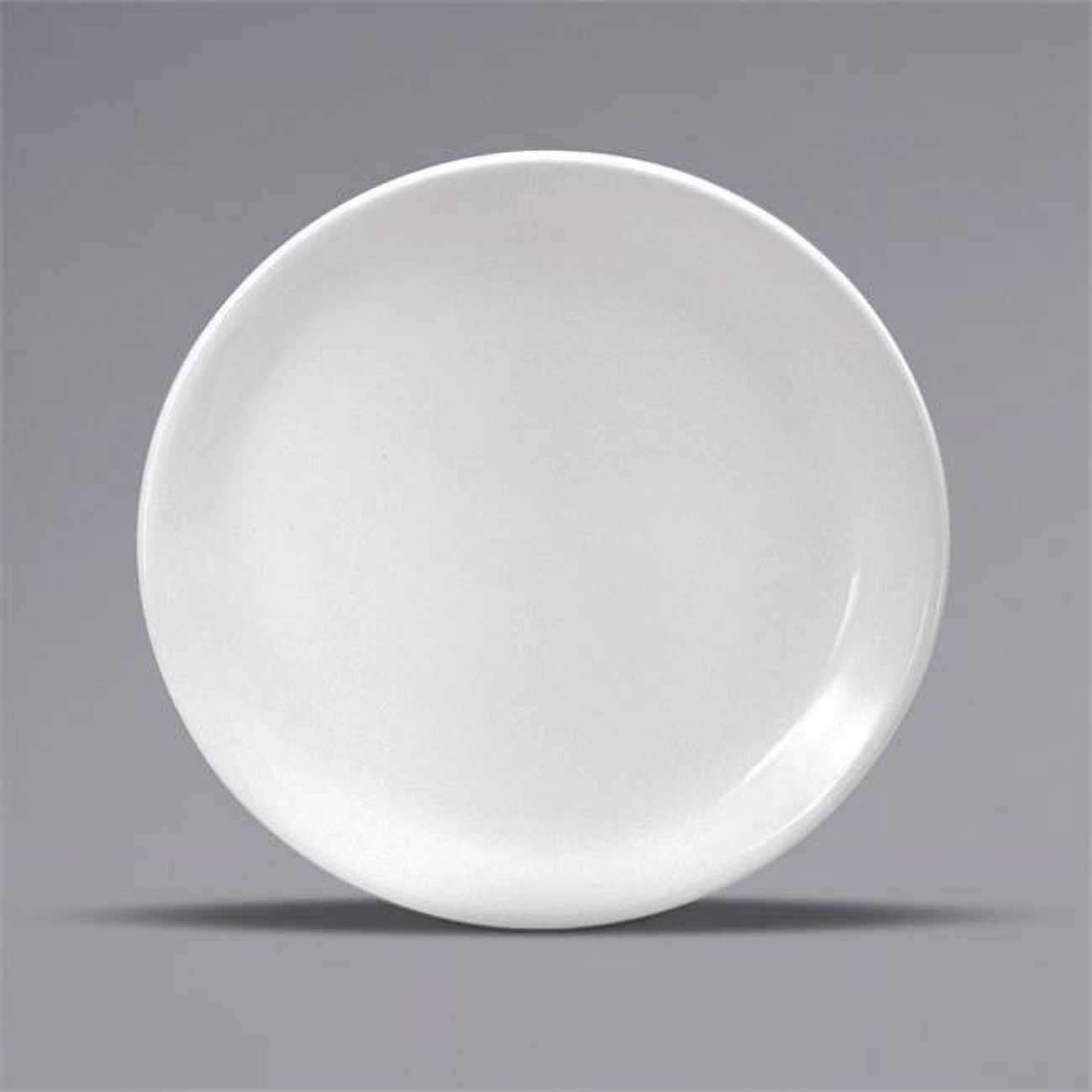 7.25 in. Cream White Ware Narrow Rim Porcelain Coupe Plate