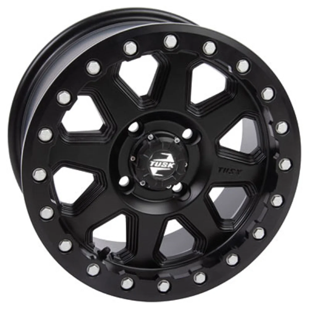 4/156 Uinta Beadlock Wheel 14x7 4.0 + 3.0 Matte Black Compatible With Yamaha Wolverine RMAX 2 1000 LE 2021