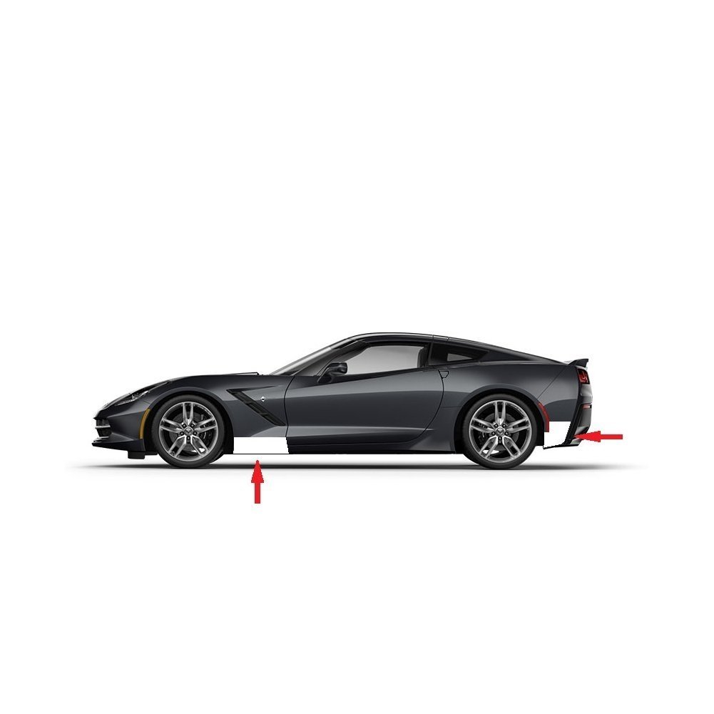 C7 Corvette Cleartastic Fender Film Kit - Paint Protection Mild Adhesive