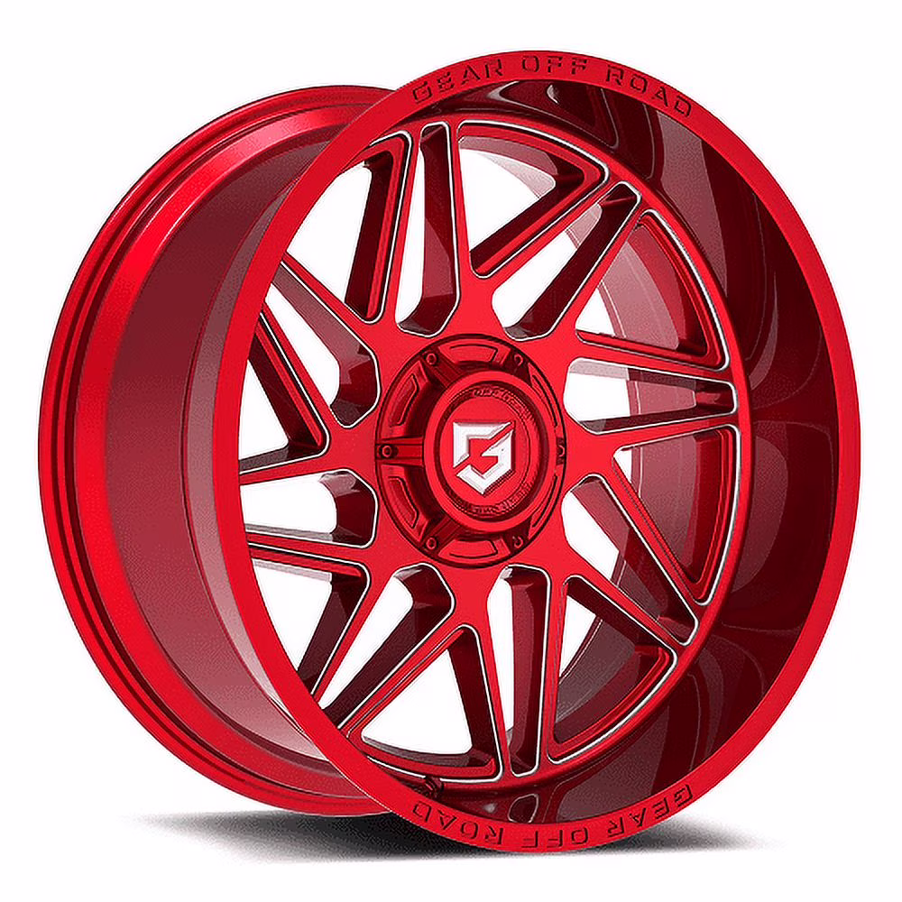 20x12 Gear Off Road 761RM Red Milled Wheel 8x6.5 (-44mm)